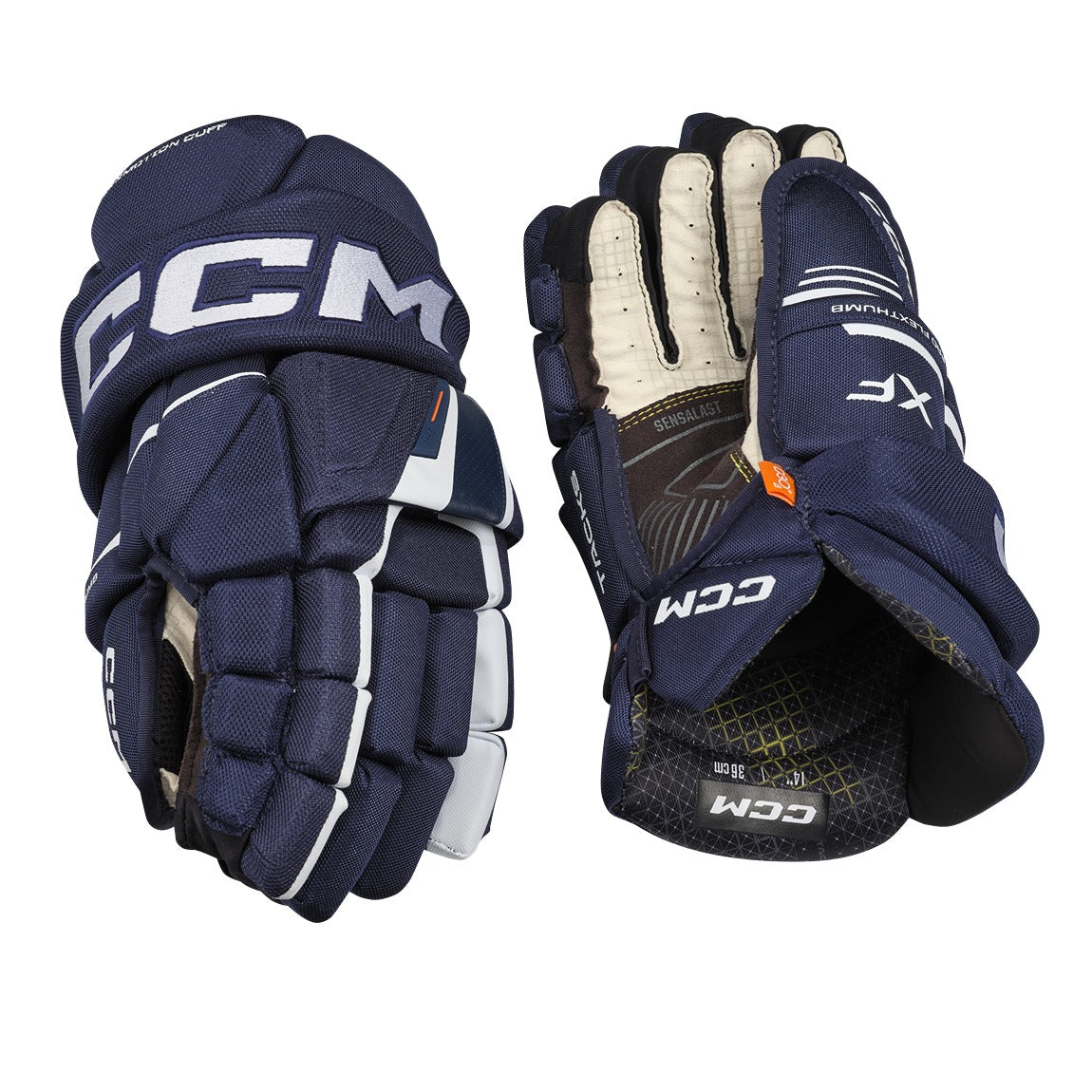 CCM Tacks XF Hockey Gloves for Senior Players - Premium Ice Hockey Protective Gear for Training & Games
