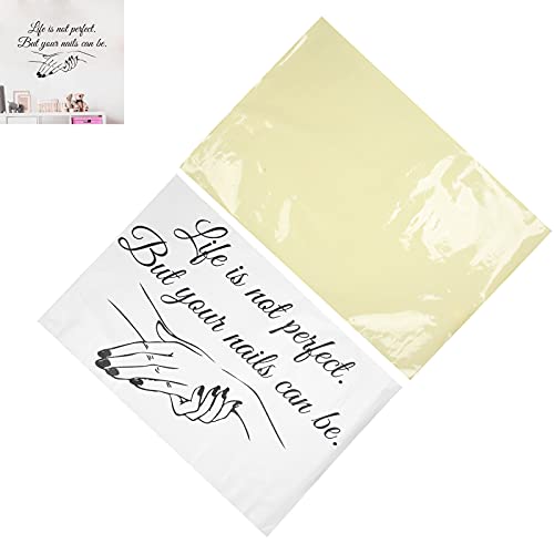 Premium PVC Vinyl Nail Salon Window Stickers - Waterproof Wall Decals for Beauty Salons & Nail Shops - Easy Peel & Apply Decorations - Perfect for Salon Windows, Reception Areas & Pedicure Stations