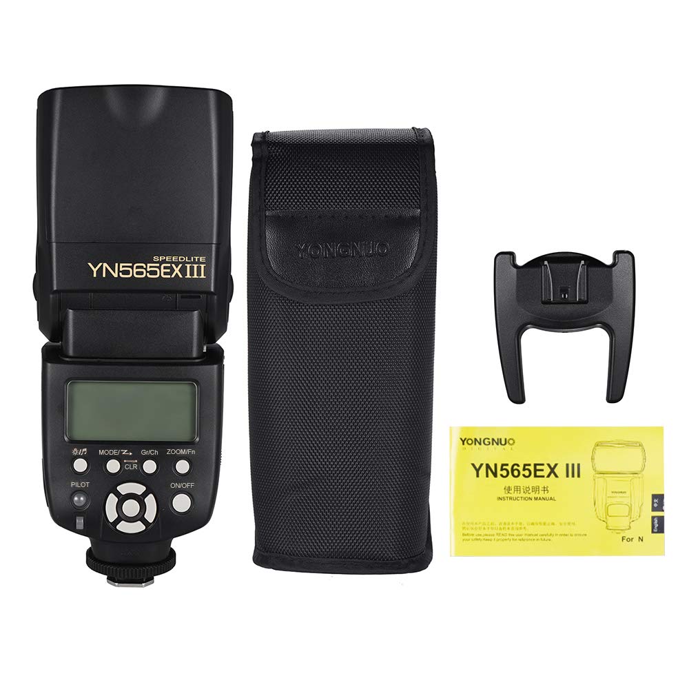 Lechnical YN565EX III/N Wireless TTL Flash Speedlite for DSLR Cameras - GN58 Power, High-Speed Recycling & USB Firmware Upgrade | Perfect for Wedding, Portrait & Studio Photography