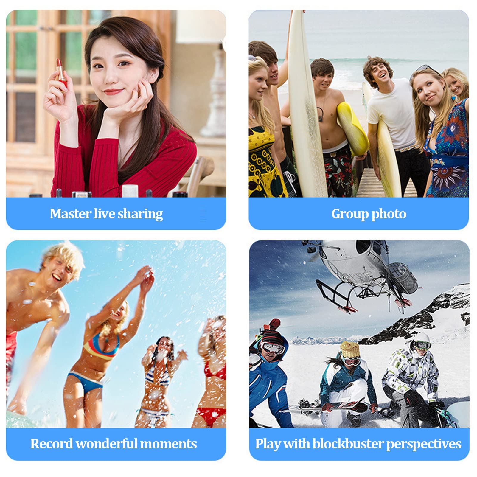 Lightweight Aluminum Alloy Phone Tripod Stand - Extendable Camera Tripod for iPhone, Android & DSLR - Perfect for Vlogging, Live Streaming & Photography