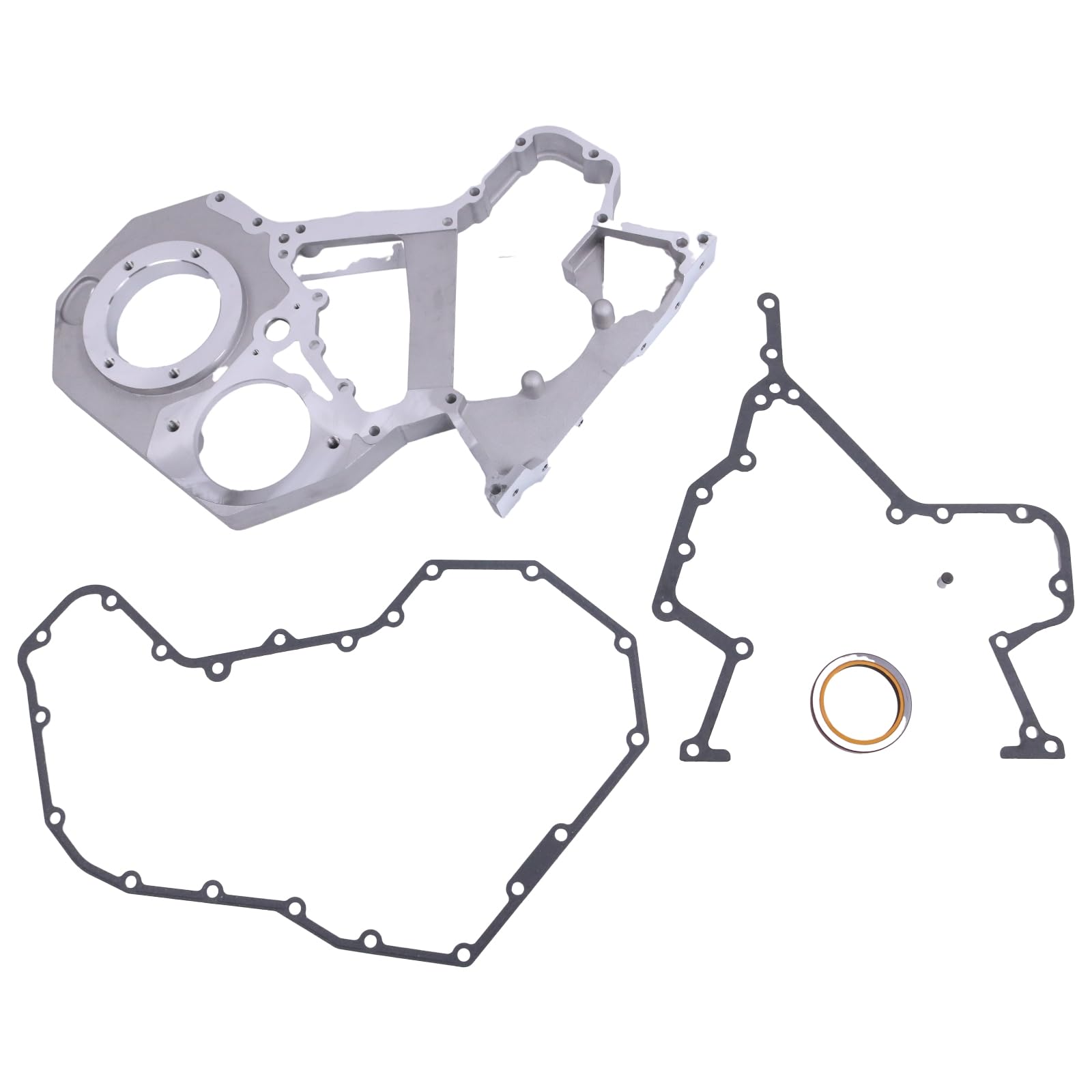 Dodge 5.9L Cummins Front Timing Gear Housing Cover Gasket Kit with Oil Seal & Pin - Compatible with Part Numbers 3941911 3923898 3917801 3920519 - Perfect for Engine Repair & Maintenance