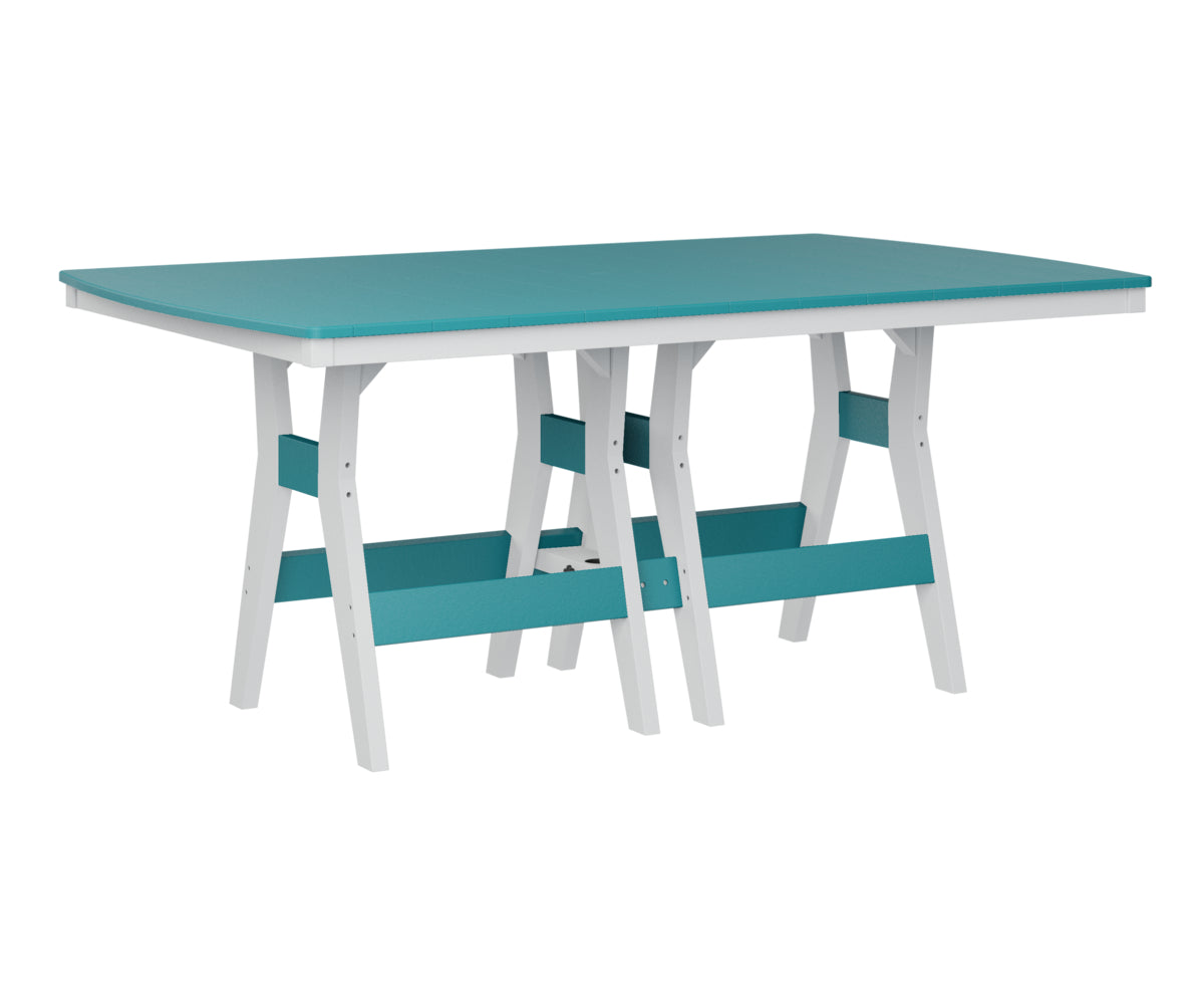 Berlin Gardens Harbor 44 x 72 Inch Rectangular Bar Height Table - Outdoor Dining & Entertaining for Patio, Deck, or Backyard