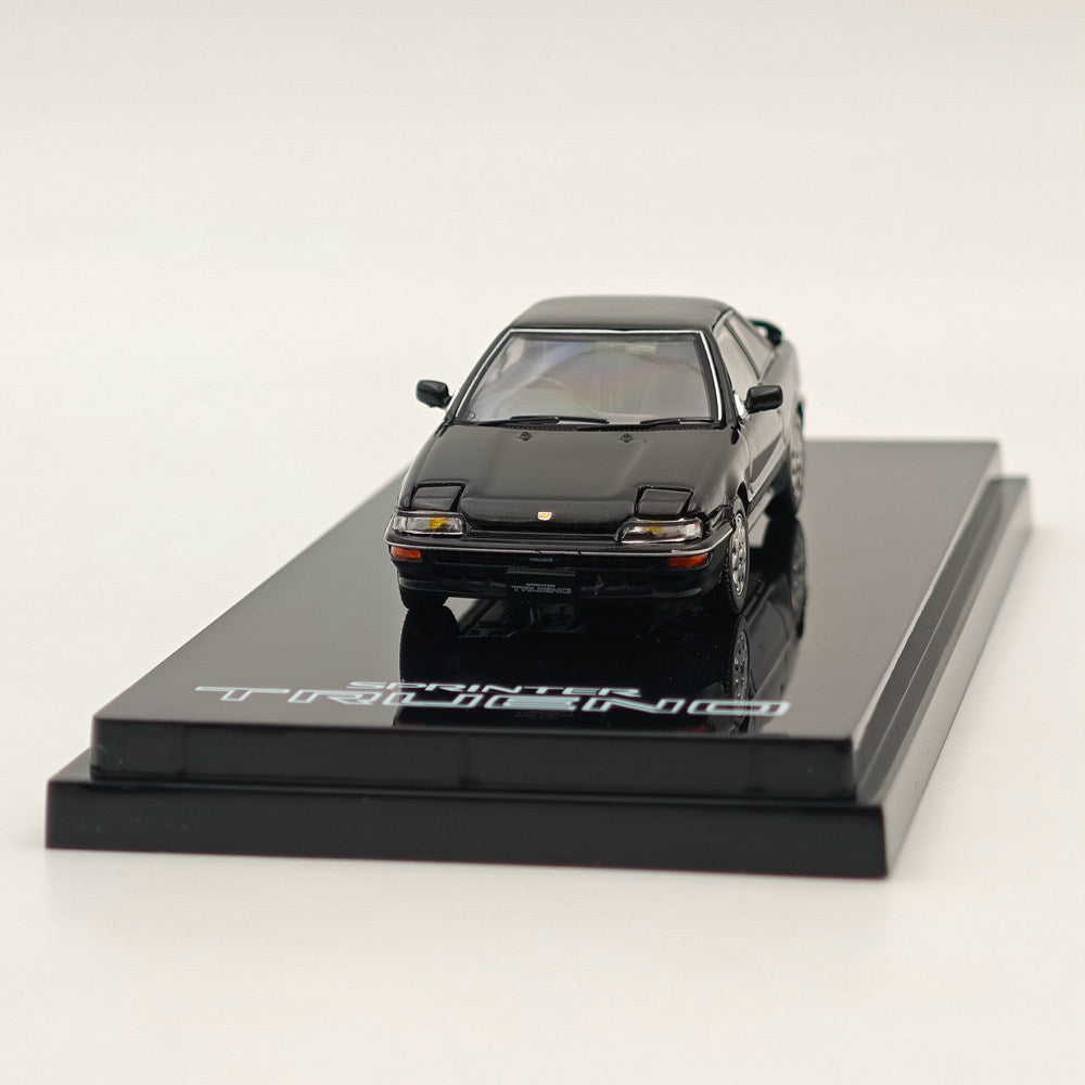 1/64 Scale Hobby Japan Toyota Sprinter Trueno GT Apex AE92 Black Metallic Diecast Model Car - Collectible Miniature Vehicle for Display, Racing Enthusiasts & Japanese Car Fans