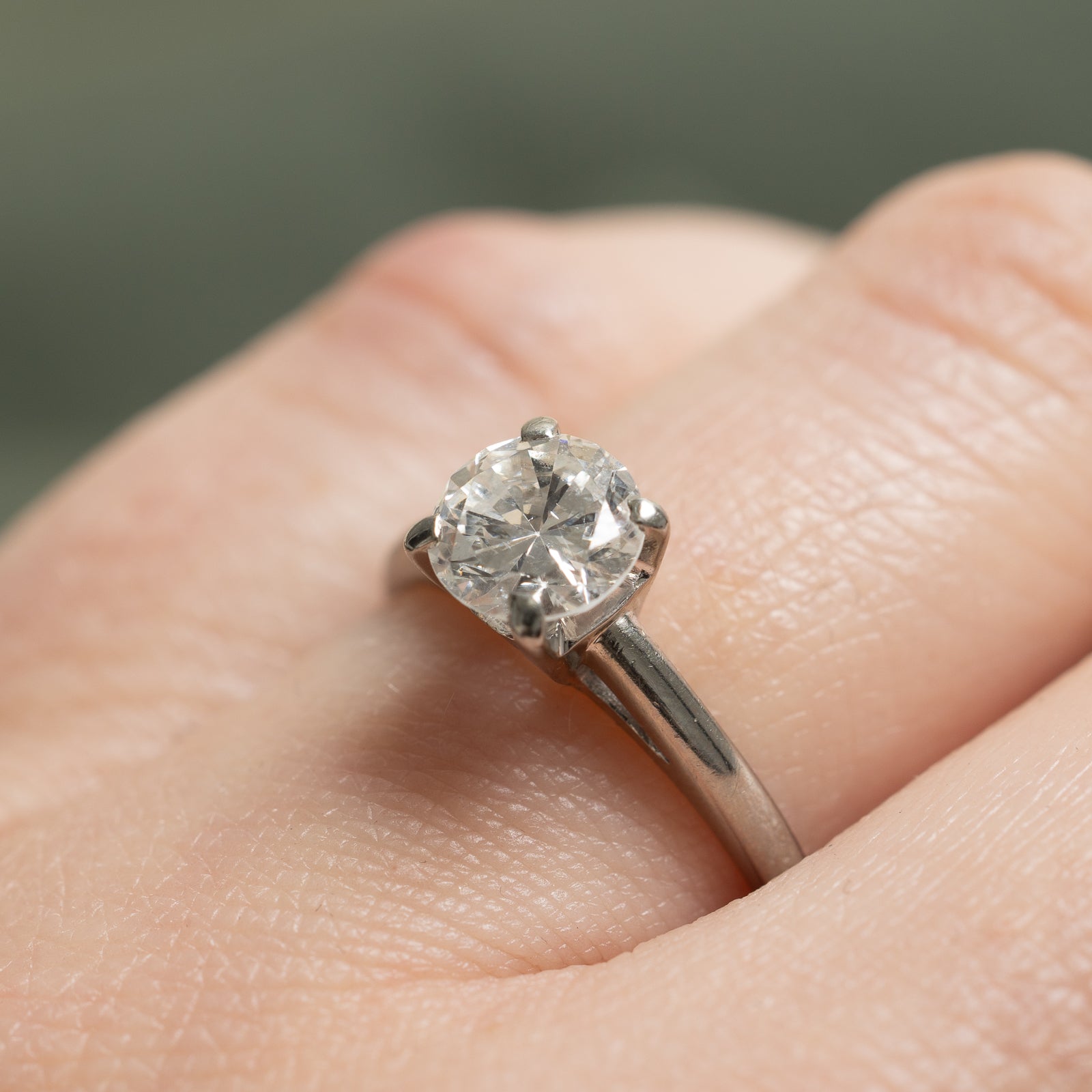 1.04ct Diamond Engagement Ring for Women - Size 6.25 | Round Cut Solitaire Wedding Band | Perfect for Proposals, Anniversaries & Special Occasions