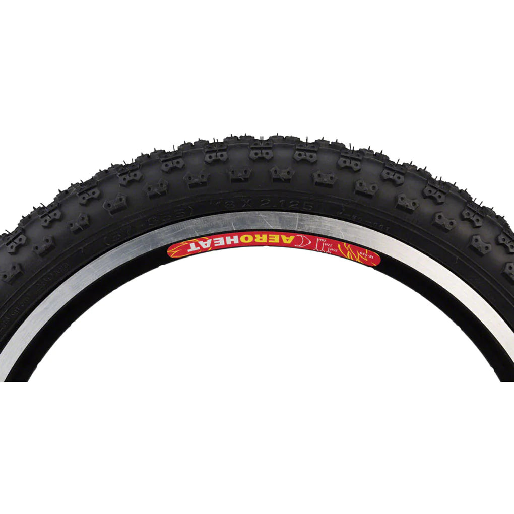 Kenda K50 Bike Tire - 18 x 2.125 Inch Clincher Wire Bead Black Bicycle Tire for Cruiser, Commuter & Urban Cycling - Perfect for Smooth Rides on Pavement & City Streets