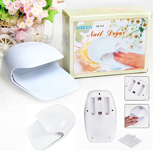 BLAPOXE Portable Nail Dryer - Battery Operated with Fan for Quick Drying Nail Polish, Gel, Acrylic & Nail Art - Perfect for Home, Salon & Travel Use