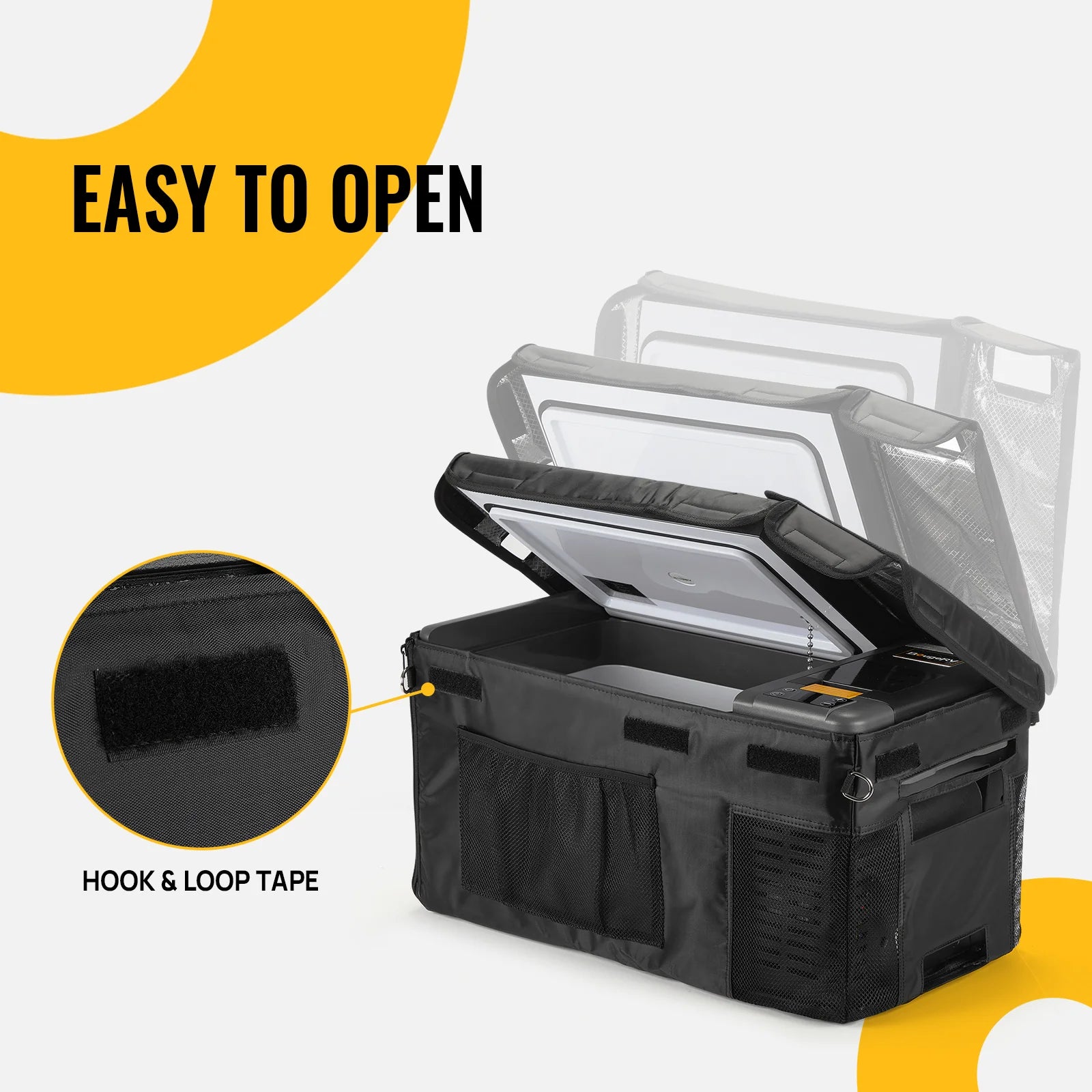 BougeRV CRPRO20 21 Quart Portable Fridge Cover - Insulated Cooler Protector for Camping, RV, Travel & Outdoor Adventures