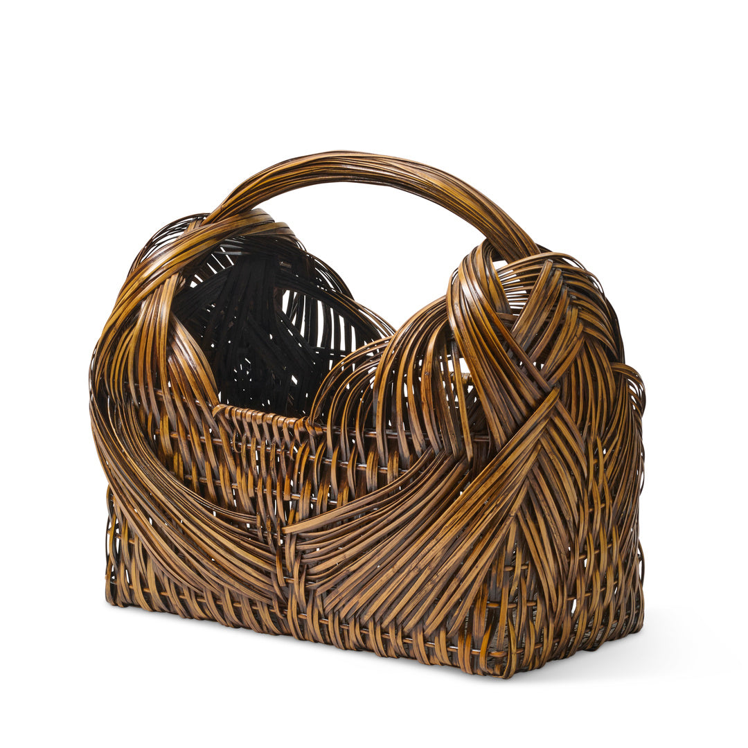 Natural Rattan Storage Basket - Handwoven Wicker Organizer for Home, Bathroom, Nursery & Office | Perfect for Blankets, Toys, Towels & Magazines