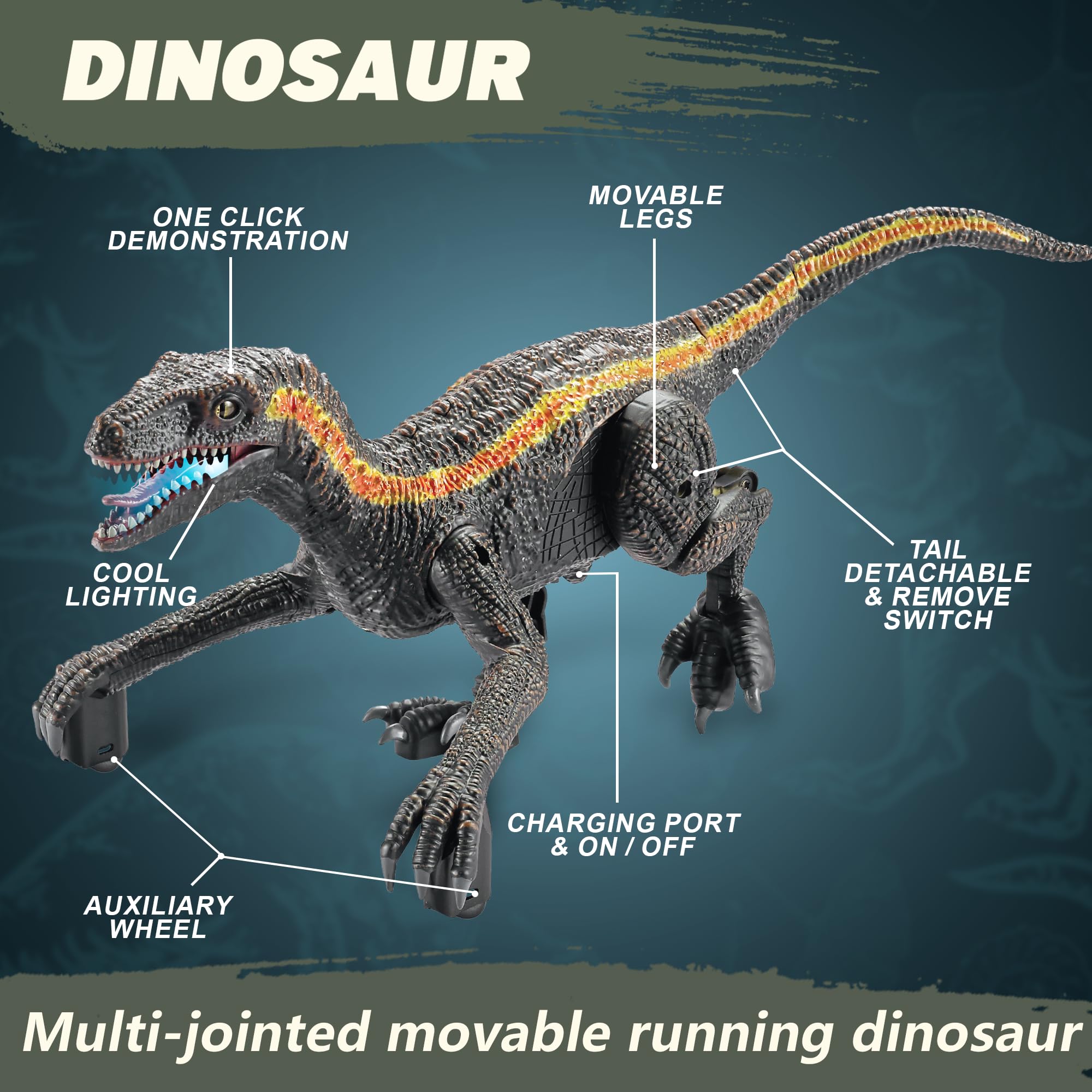 Remote Control Dinosaur Toy for Kids - 13