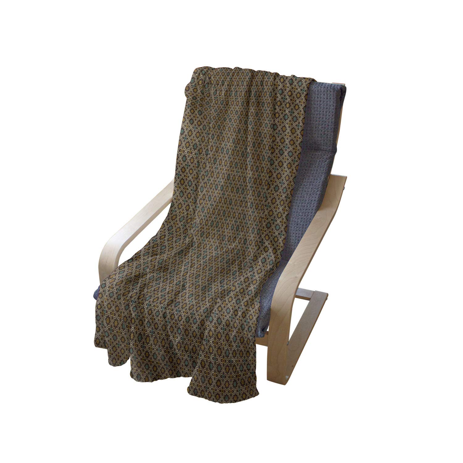 Ambesonne Chocolate Brown Fleece Throw Blanket 50