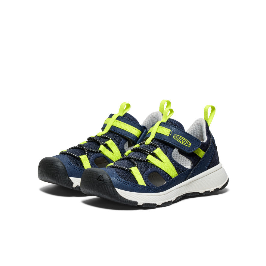Motozoa Kids' Sandals for Boys & Girls | Navy Blue & Evening Primrose Color | Comfortable Beach & Outdoor Play Shoes