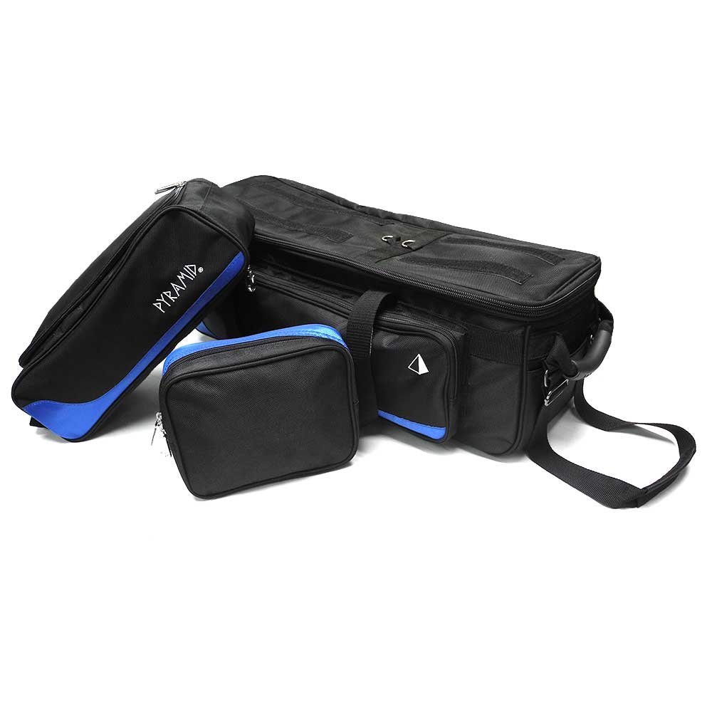 Pyramid Path Triple Tote Roller Plus Bowling Bag with Detachable Shoe Compartment (Fits US Men's Size 15) - Lightweight Travel Luggage with Accessory & Side Pockets | Perfect for Gym, Bowling, Business Trips & Weekend Getaways