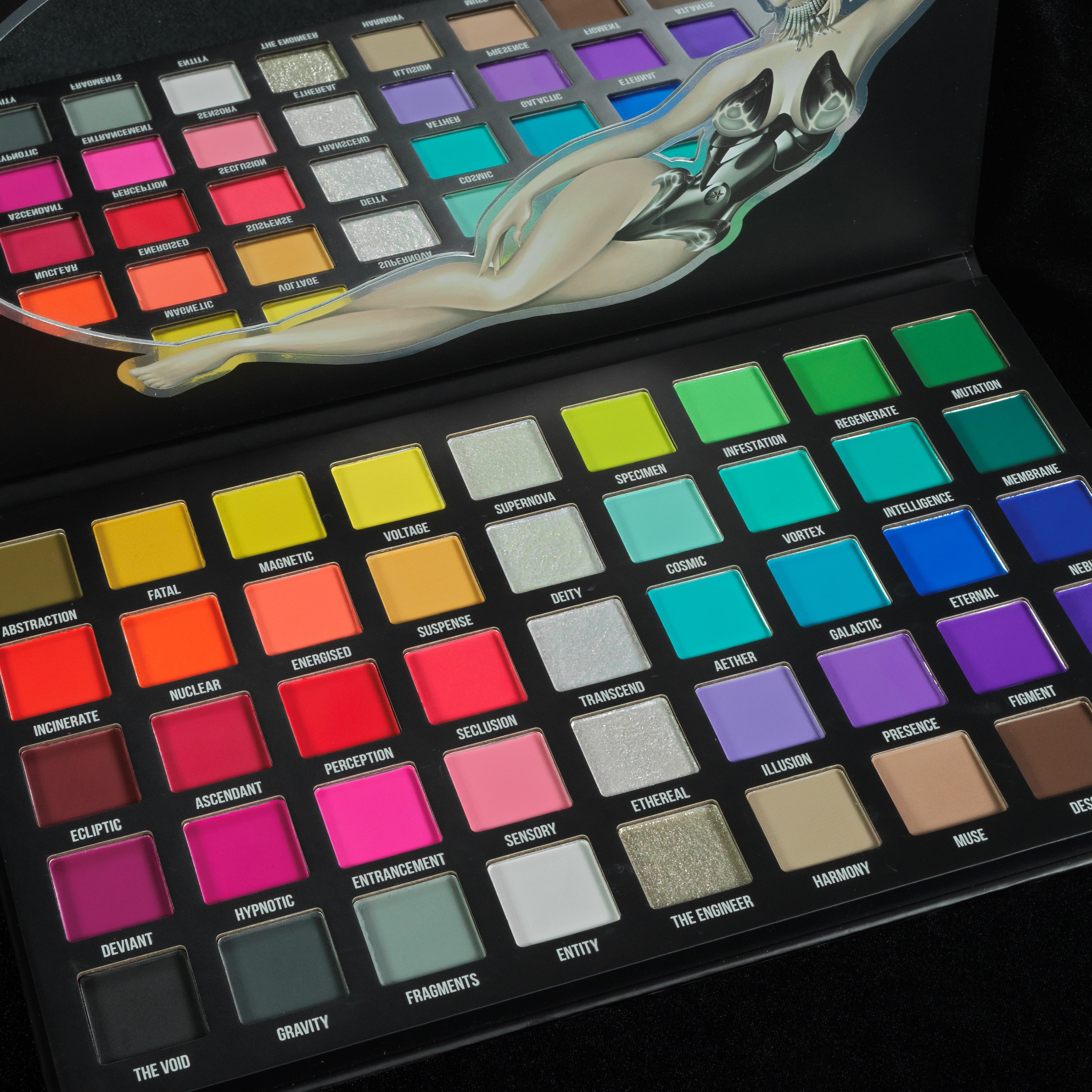 Ellis Atlantis 45 Shade Eyeshadow Palette - Highly Pigmented Makeup Palette for Professional & Everyday Use | Perfect for Day, Night & Special Occasion Makeup Looks