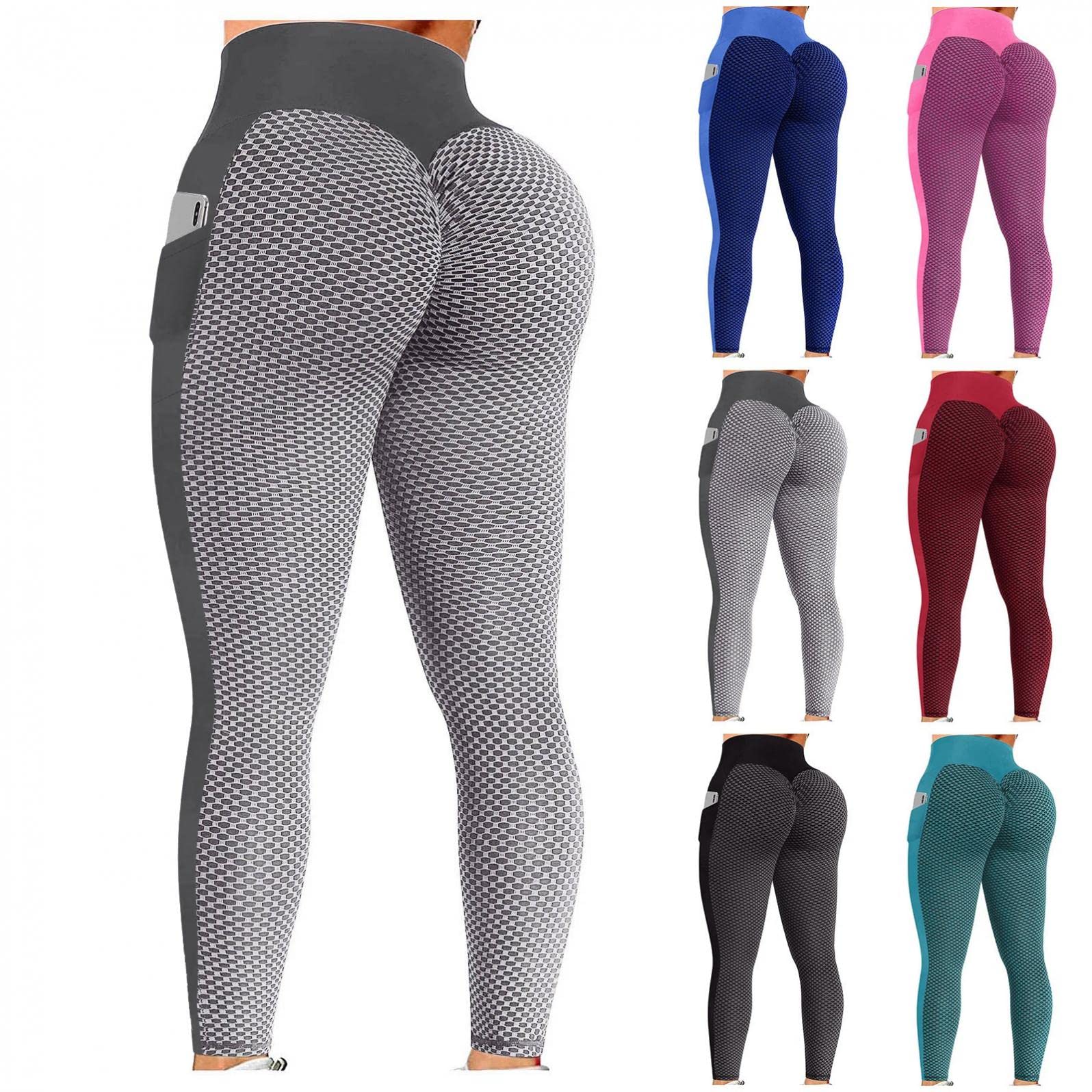 Women's High Waist Tummy Control Yoga Leggings - Tie Dye Print Workout Pants with Butt Lift for Running, Exercise & Gym