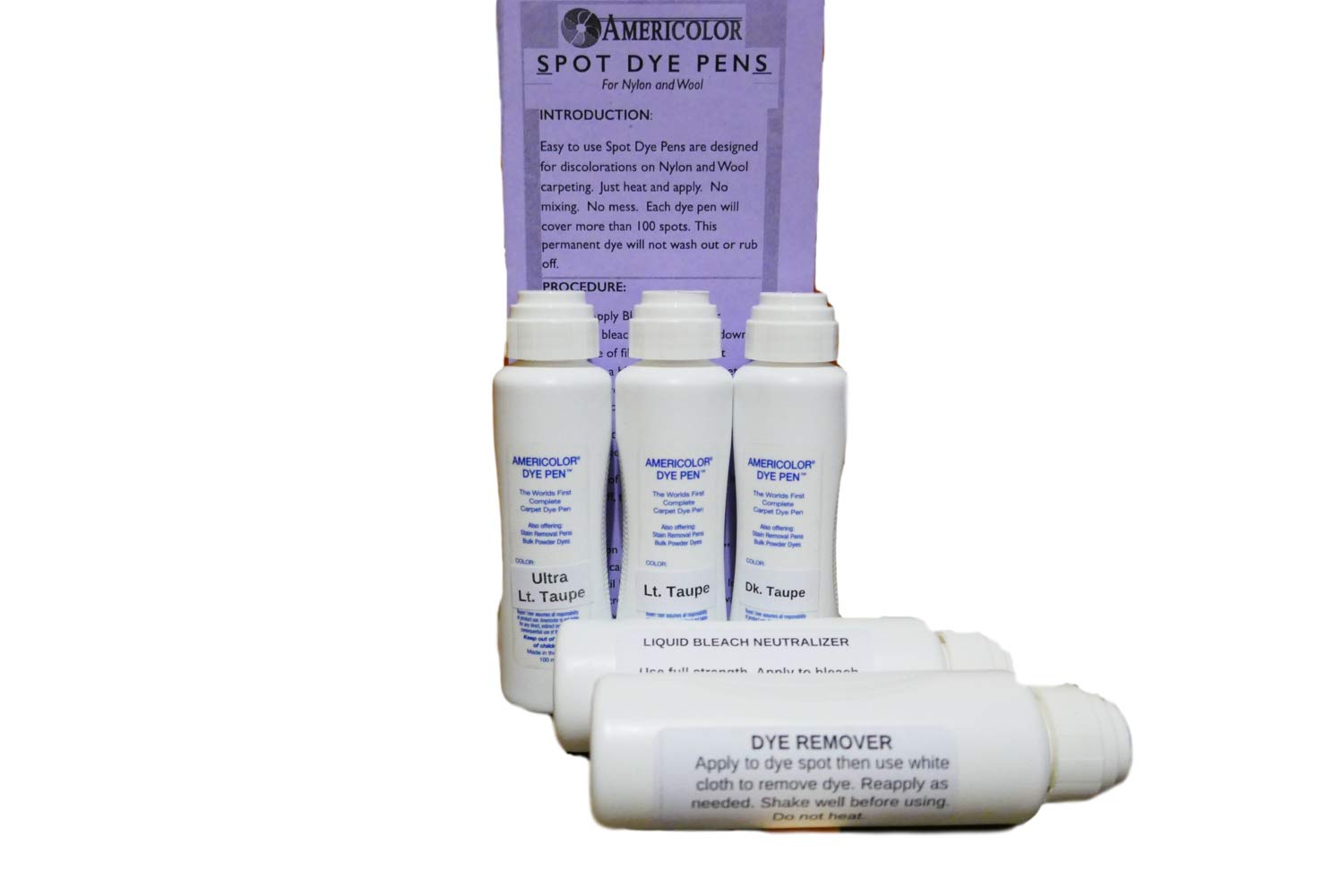 Carpet Dye Pens for Homeowners - Taupe Color Kit | Quick & Easy Nylon & Wool Carpet Repair | Perfect for Spot Treatment, Stain Covering & Color Restoration