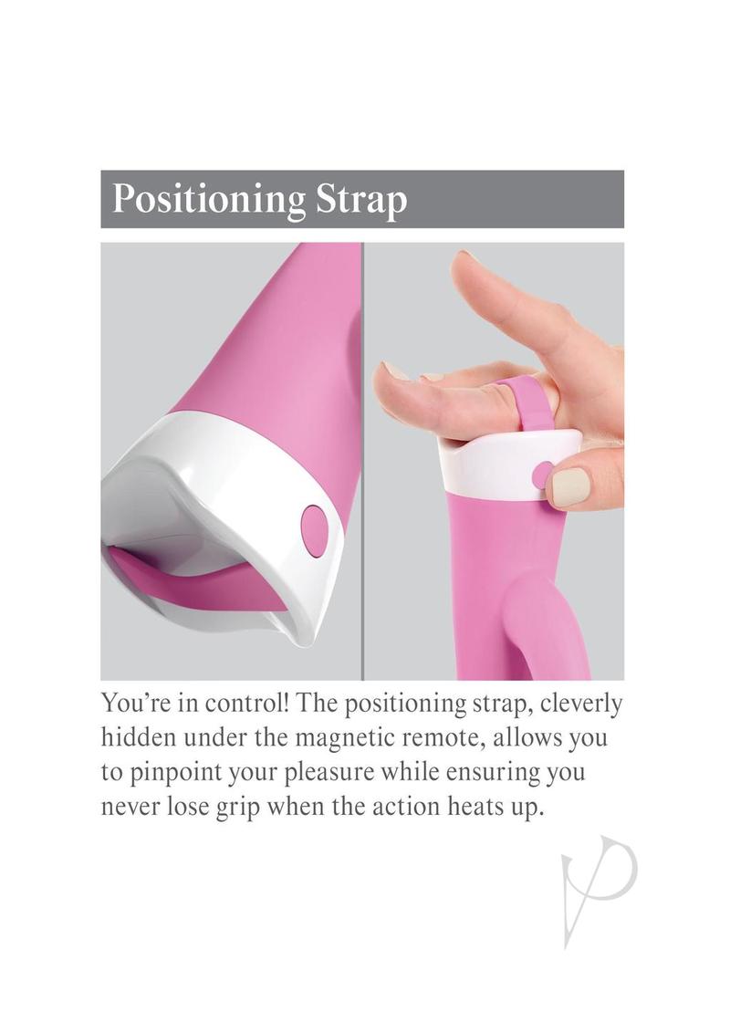 USB Rechargeable Rabbit Vibrator with Suction Cup & Wireless Remote - Waterproof Silicone Adult Toy for Couples Play, Shower Use & Solo Pleasure - Pink