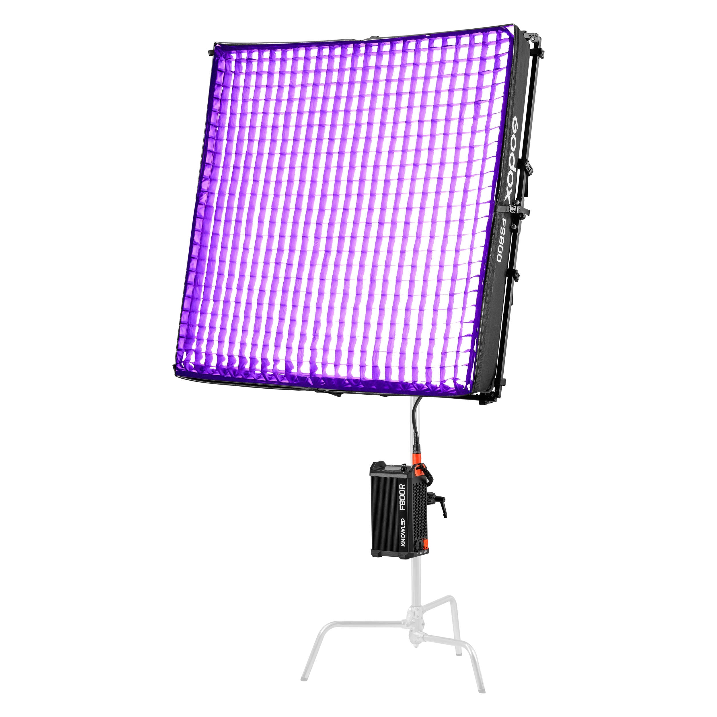 KNOWLED F800R 4x4ft IP54 Waterproof Flexible RGB LED Panel - Professional Cine Lighting for Film Studio, Photography, YouTube Videos & Live Streaming