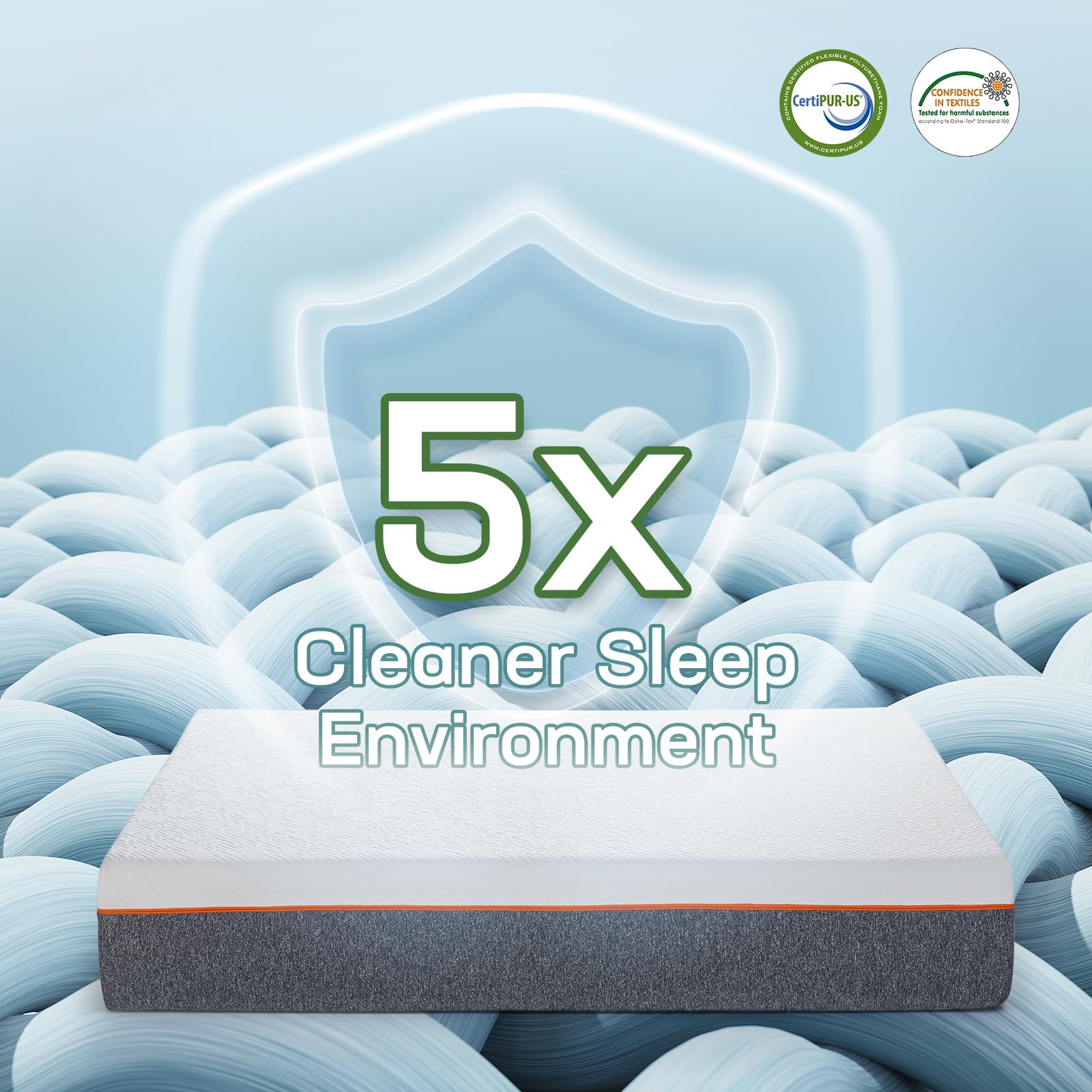 Marsail Twin XL Mattress - 10 Inch Gel Memory Foam Mattress Medium Firm, Pressure Relief & Support, Cooling Breathable Bed in a Box with Removable Zippered Cover - Perfect for Guest Rooms, Dorms & Small Spaces