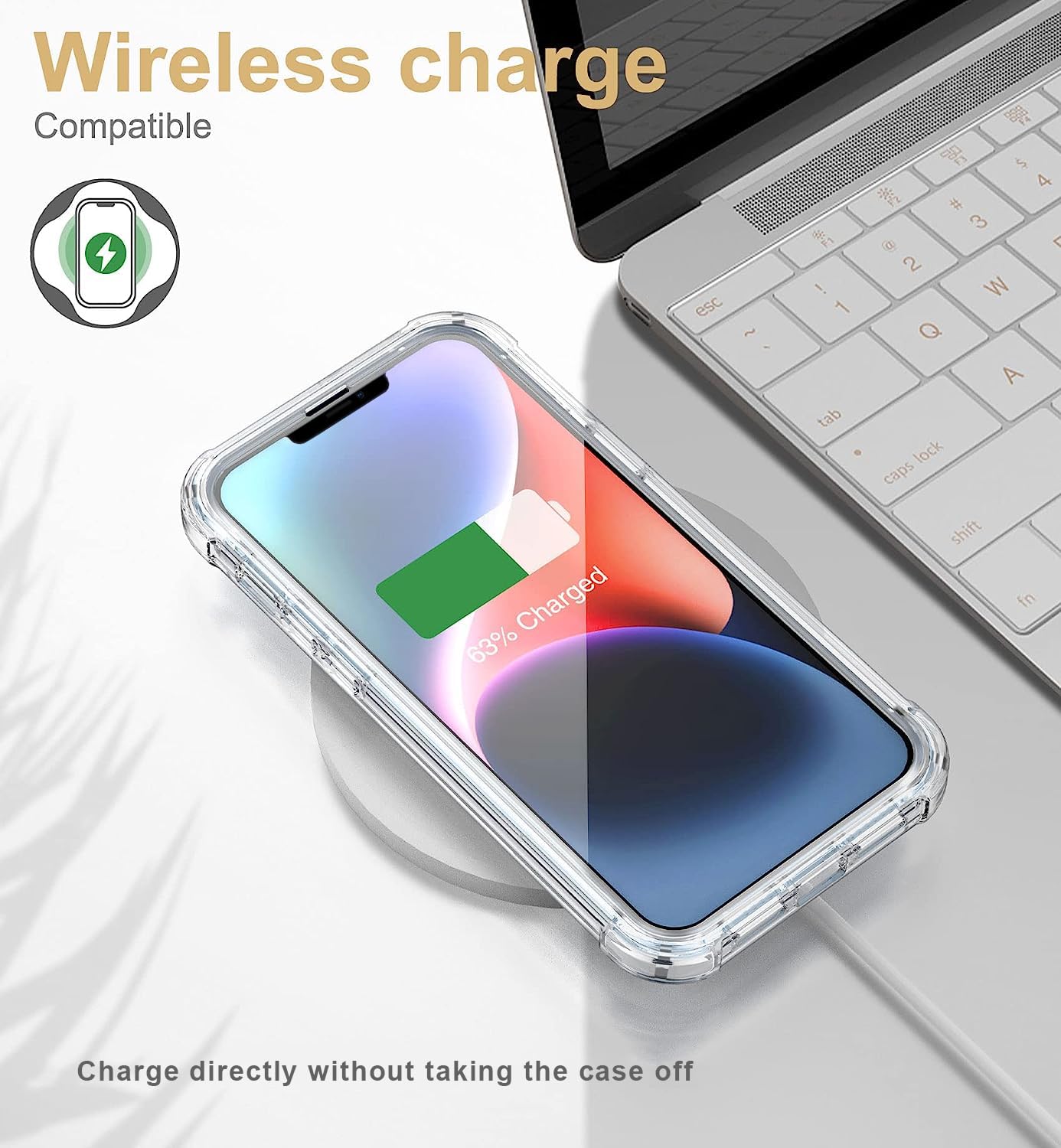 Halloween Themed Shockproof Clear Soft Case for iPhone 14 Pro Max (6.7 Inch) - Cute Ghost Pattern Protective Phone Cover - Perfect for Spooky Season, Parties & Everyday Use