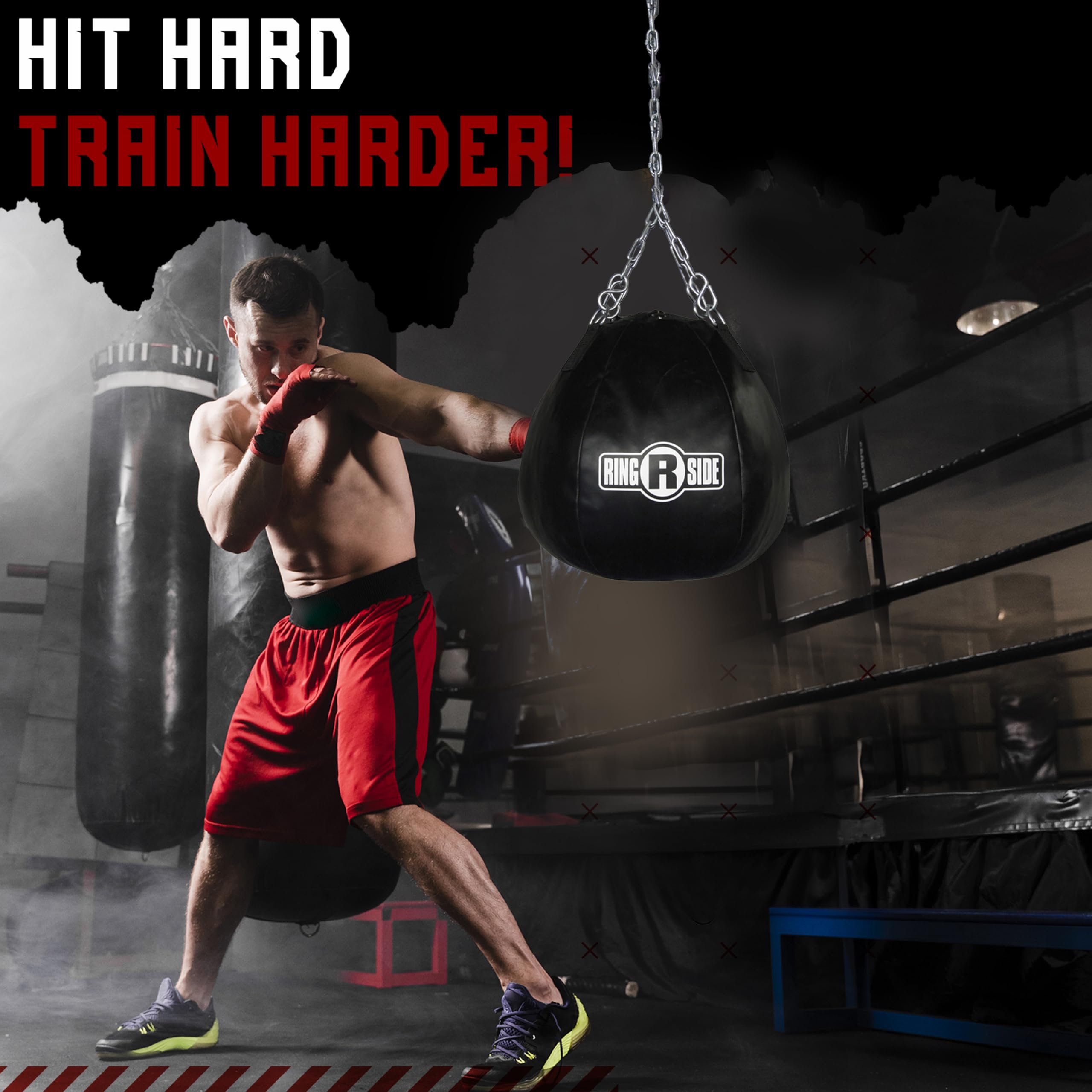 Ringside Head Shot Punching Bag - Boxing Training Equipment for Home & Gym - Improve Speed, Accuracy & Reflexes - Perfect for MMA, Kickboxing & Fitness Workouts
