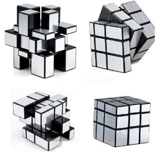 DealBindaas 3x3 Silver Mirror Magic Cube - Stickerless High Speed Puzzle Cube for Kids & Adults - Perfect for Stress Relief, Brain Training & STEM Learning