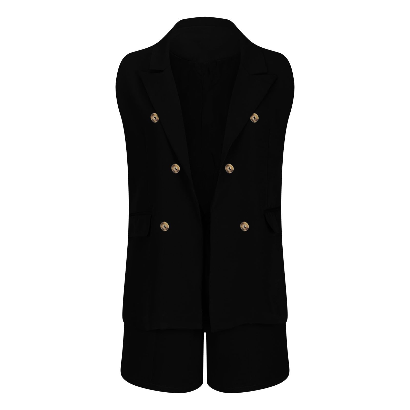 Women's 2-Piece Summer Business Casual Outfits - Sleeveless Vest Blazer & Shorts Set | 2024 Trendy Dressy Pants Suits | Perfect for Office, Travel & Casual Outings