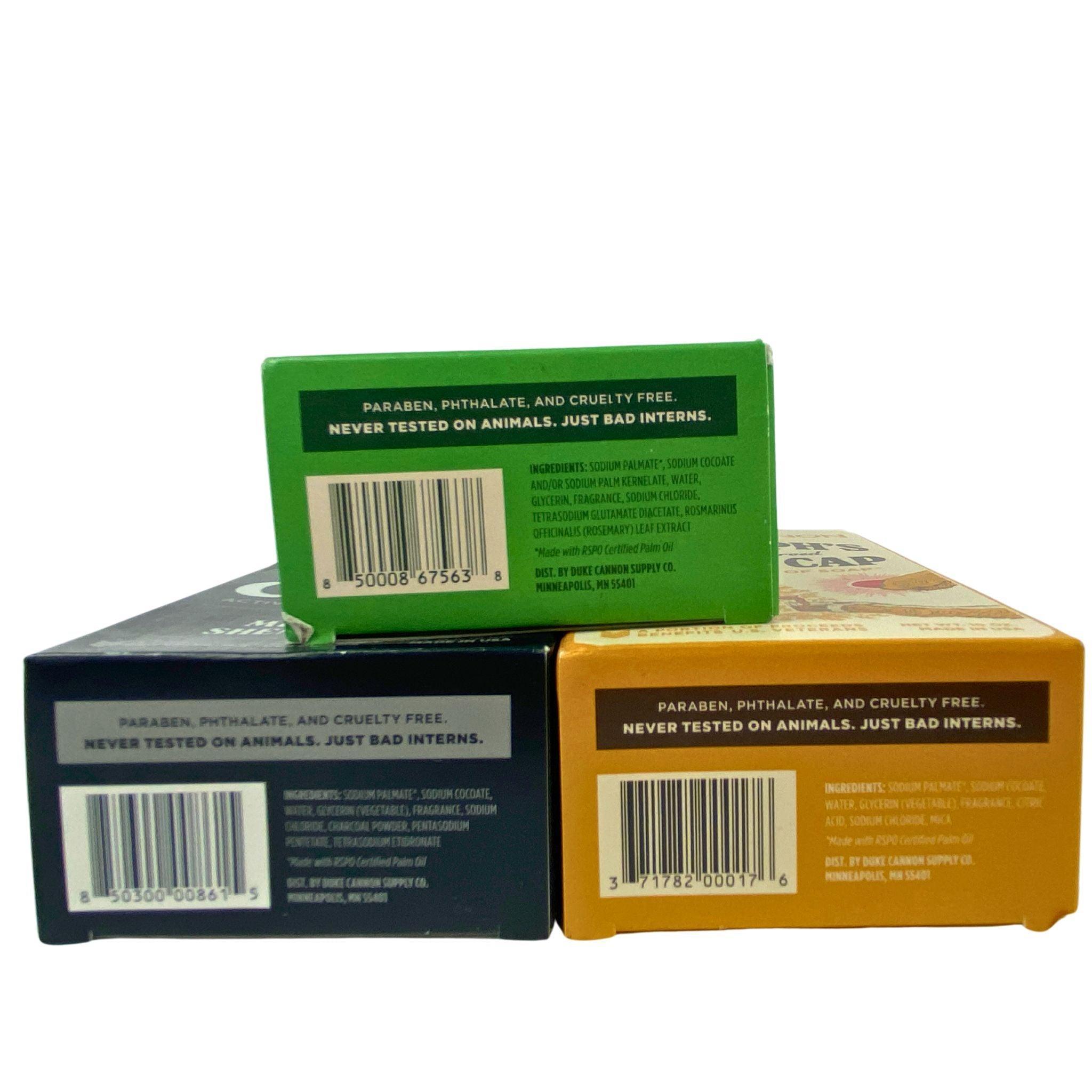 Duke Cannon Premium Assorted Soap Bars for Men - 32 Pack with 6 Refreshing Scents - Long Lasting Body Wash for Shower, Gym & Travel
