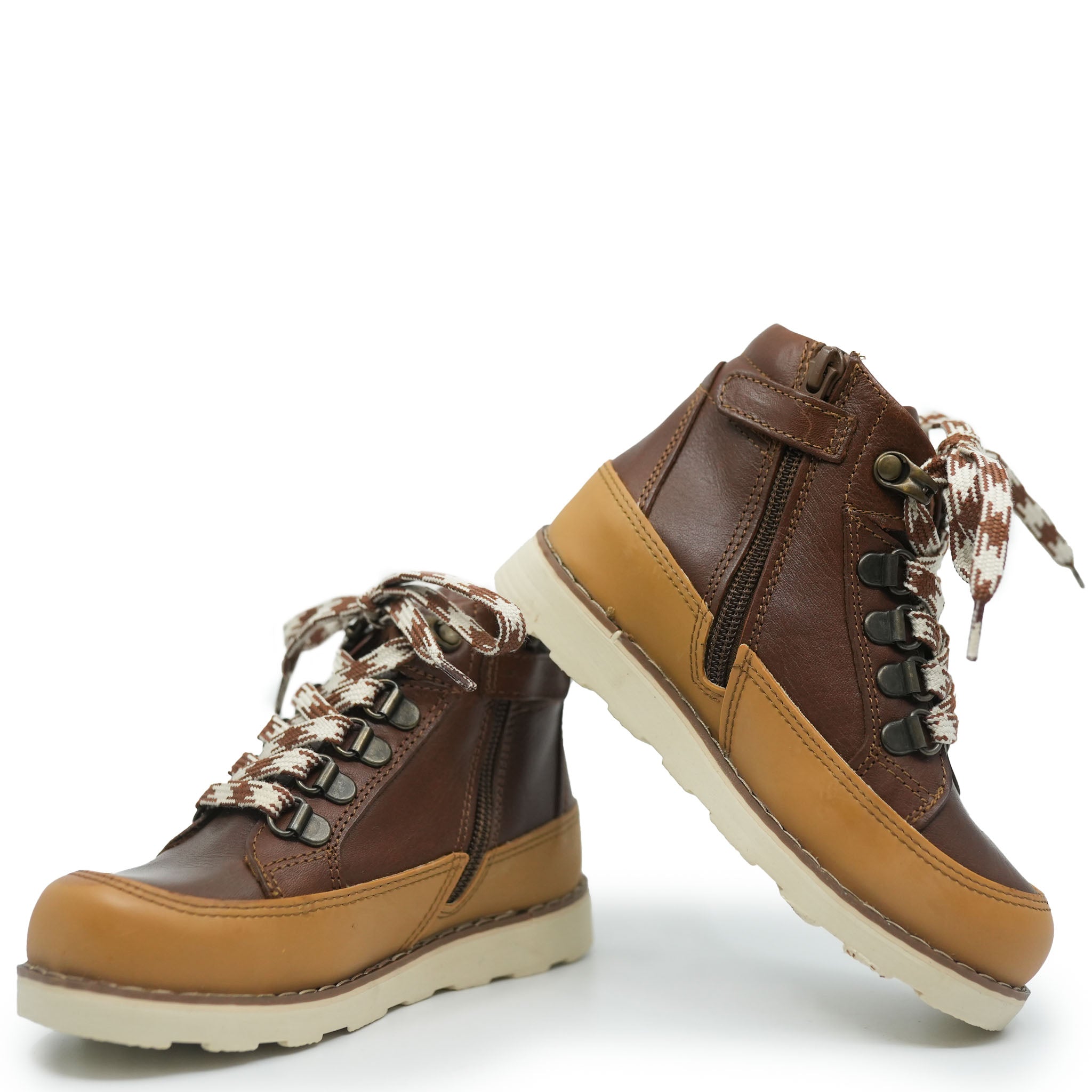 Petit Nord Two-Tone Hazelnut Boots for Women - Waterproof Winter Snow Boots with Fur Lining | Perfect for Hiking, Snowy Days & Outdoor Adventures