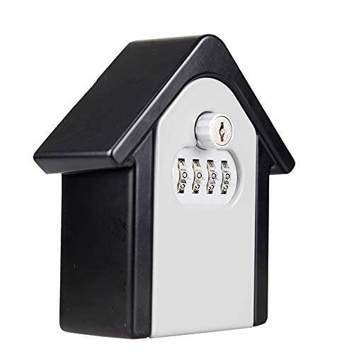 4-Digit Combination Lock Key Safe Box - Outdoor Wall Mount Security Storage with Spare Keys | Perfect for Home, Garage, Vacation Rentals & Business Key Management