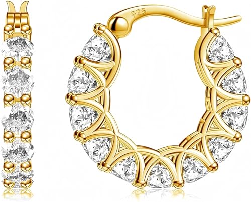 14K Gold 13CZ 21mm