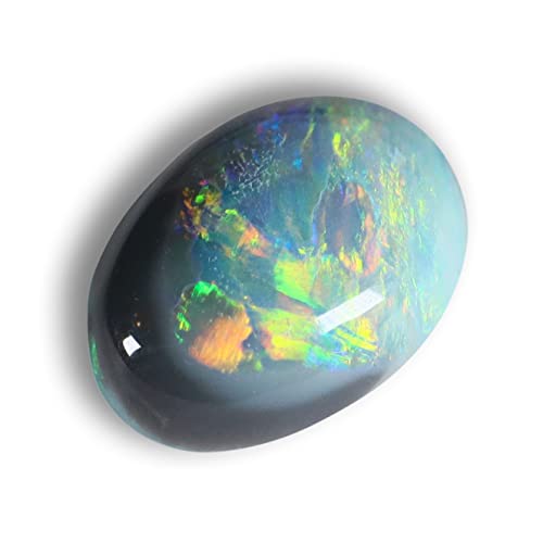 Natural Australian Opal Gemstone - 0.9cts Solid Lightning Ridge Picture Opal - Loose Stone for Jewelry Making, Engagement Rings & Collector's Items