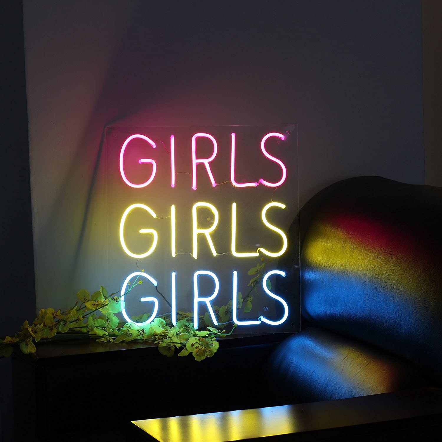 Custom Neon Sign for Girls - Multi-Colored LED Wall Decor for Weddings, Anniversaries & Parties | Flexible Wedding Neon Light Sign for Bedroom, Bar, Cafe & Event Decorations