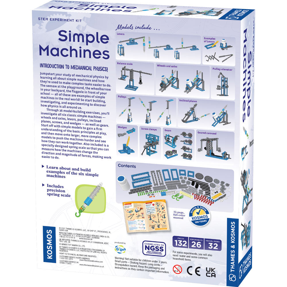 Simple Machines - Educational STEM Toys for Kids | Learn Physics & Engineering Basics | Perfect for Classroom & Homeschool Learning