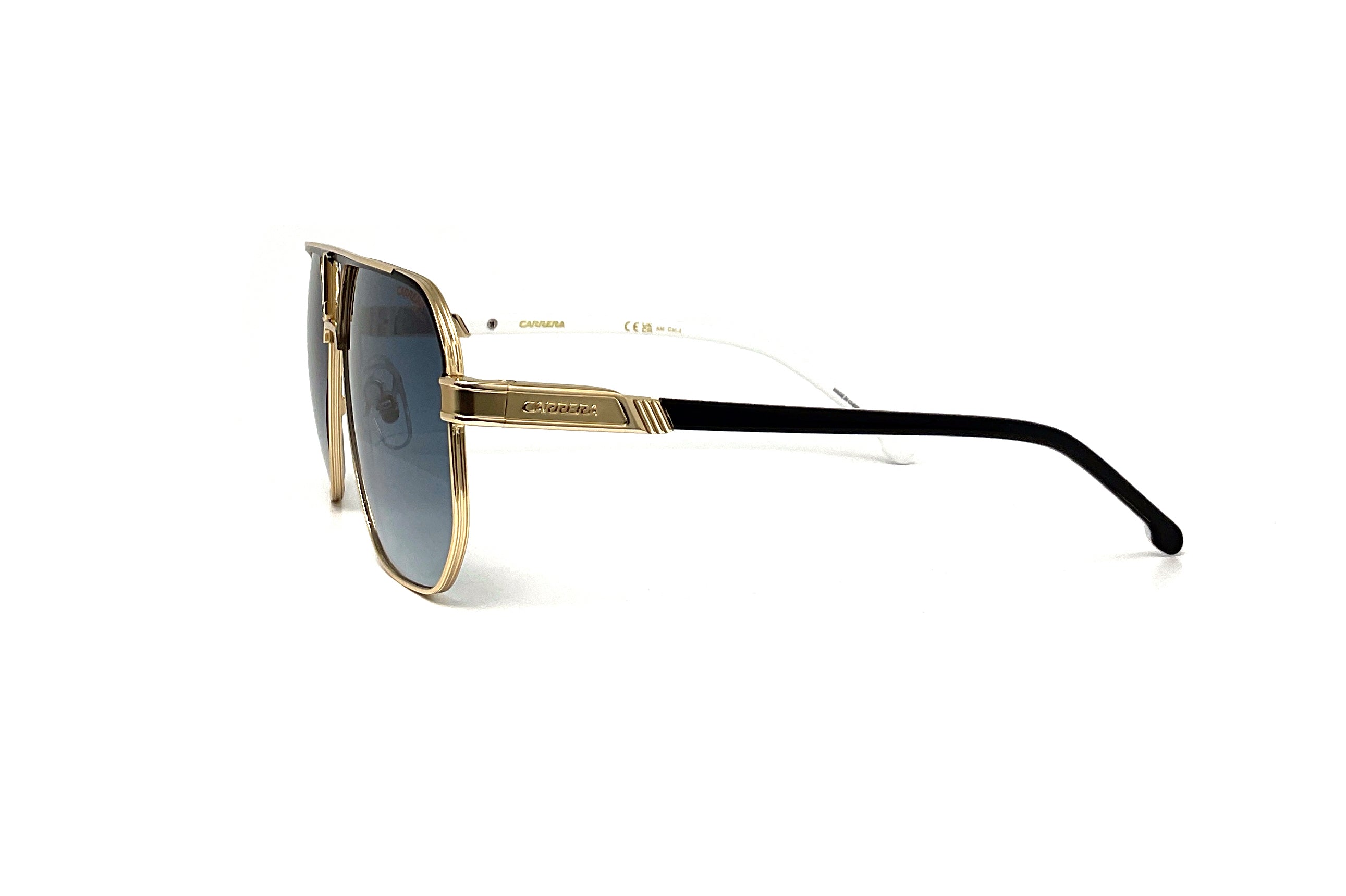 Carrera 1062/S Sunglasses Matte Black Gold Black Frame - Stylish UV Protection Shades for Men & Women - Perfect for Driving, Outdoor Sports & Fashion