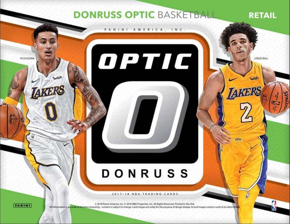 2017-18 Panini Donruss Optic Basketball Blaster Box - 7 Packs (4 Cards Each) | NBA Trading Cards for Collectors & Investors | Perfect for Gifts, Display & Card Shows
