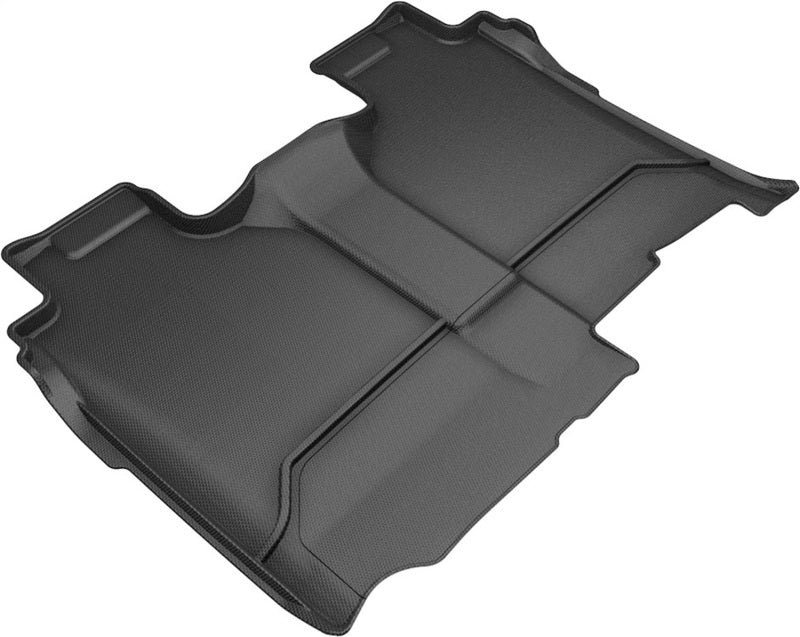 3D MAXpider Kagu Custom Fit Floor Mats for 2019-2020 GMC Sierra 1500 & Chevrolet Silverado 1500 - 2nd Row, All-Weather Protection, Black | Perfect for Trucks, SUVs, and Off-Road Adventures