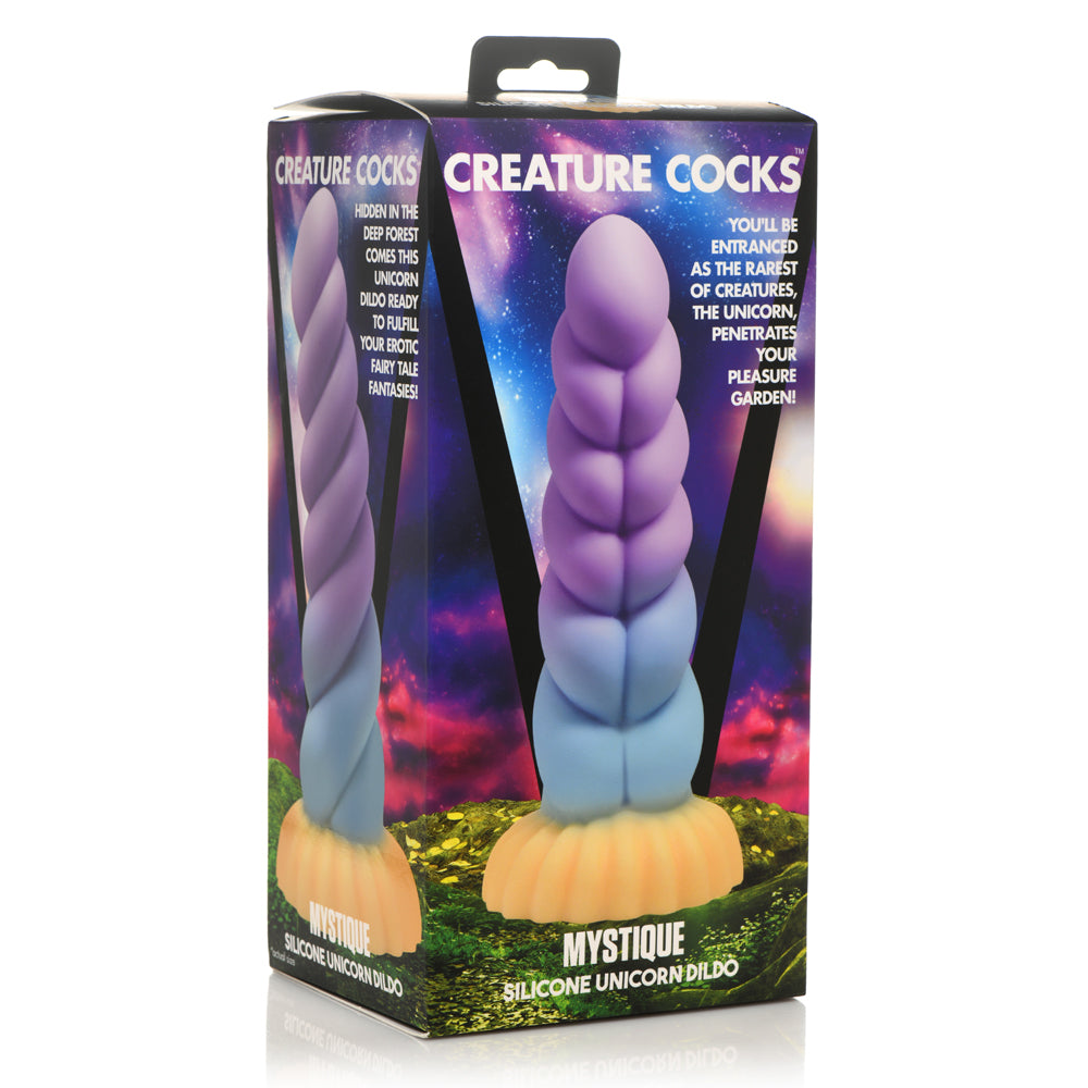 Mystique Silicone Unicorn Horn Dildo - Fantasy Adult Toy for Women & Couples - Perfect for Role Play, Bachelorette Parties & Sensual Exploration