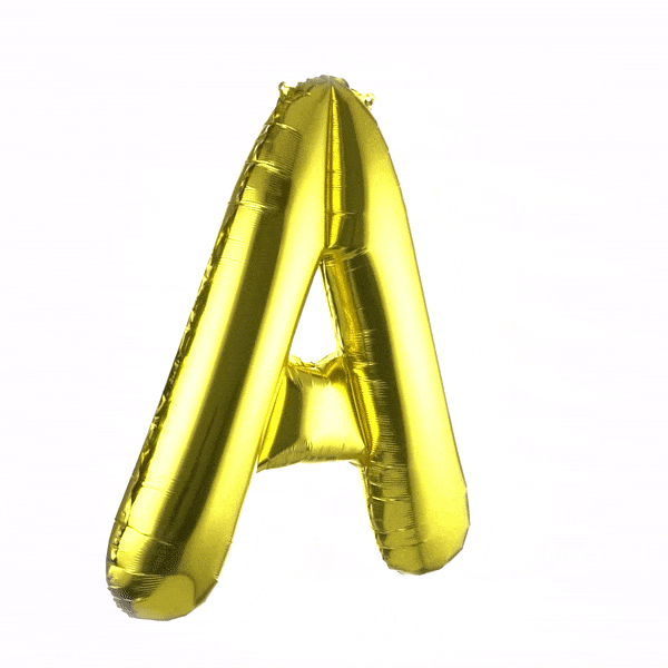 Balloonify Gold Mylar Letter A Balloon - 40 Inch Large Foil Alphabet Balloon for Birthday Party Decorations, Baby Shower, Graduation & Wedding Celebrations - 1 Count Box