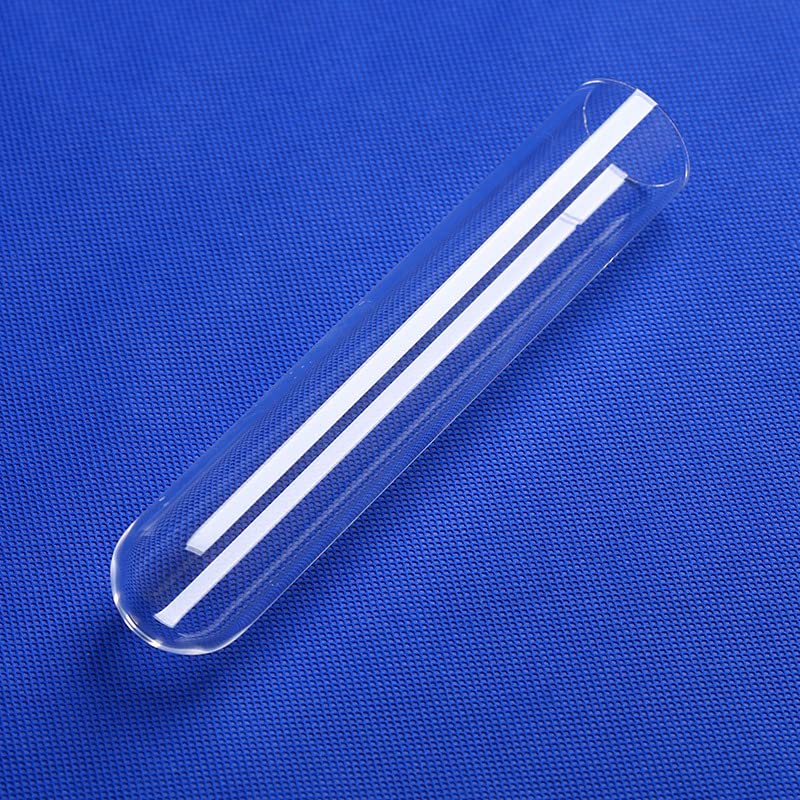 High Temperature Heating Quartz Glass Test Tube - 15-100mm (5 Pack) - Transparent Lab Glass Tube for Chemistry Experiments & Scientific Research