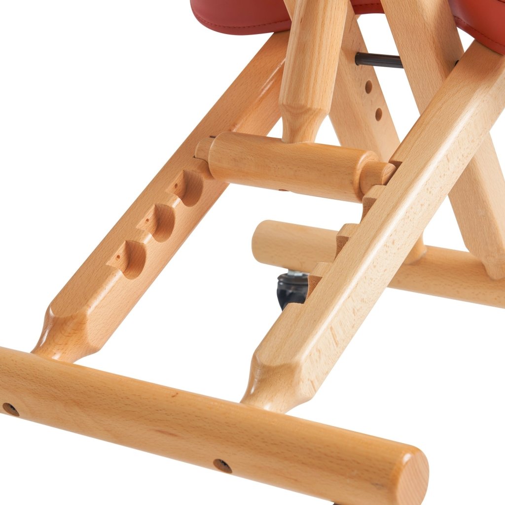Ergonomic Wooden Foldable Kneeling Chair for Office & Home - Posture Correction Stool with Adjustable Height for Back Pain Relief - Perfect for Meditation, Yoga, and Desk Work