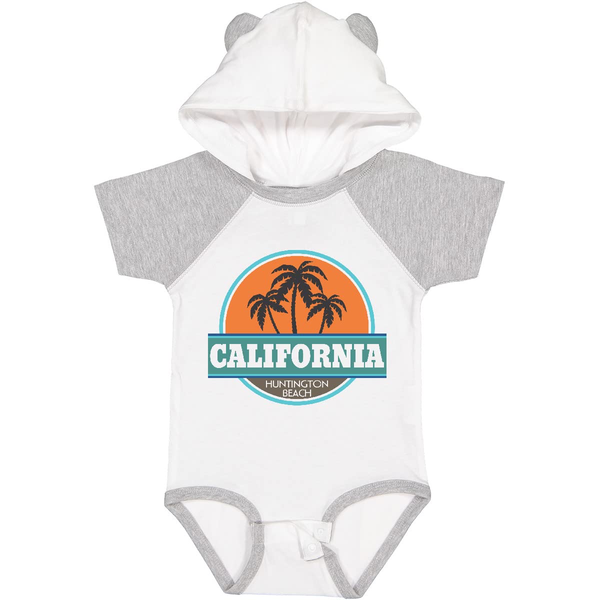 Inktastic Huntington Beach California Baby Bodysuit - Soft Cotton Cute Onesie for Newborns & Infants - Perfect for Beach Trips, Family Photos & Casual Outings