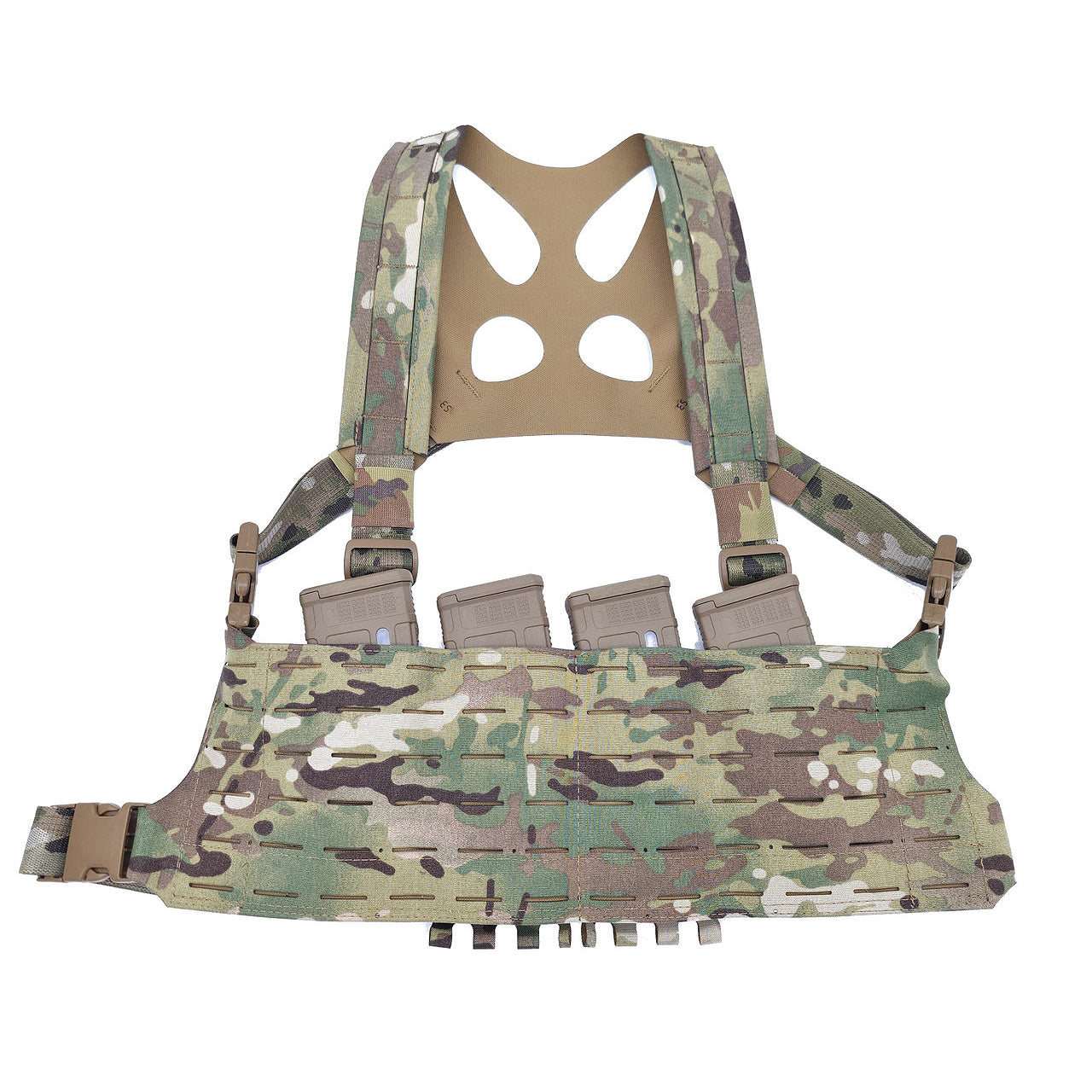 Esstac Trimmed Bush 5.56 Chest Rig - Tactical Molle Vest for AR15 Rifle Magazines | Military & Outdoor Shooting Gear for Hunting, Airsoft & Range Training