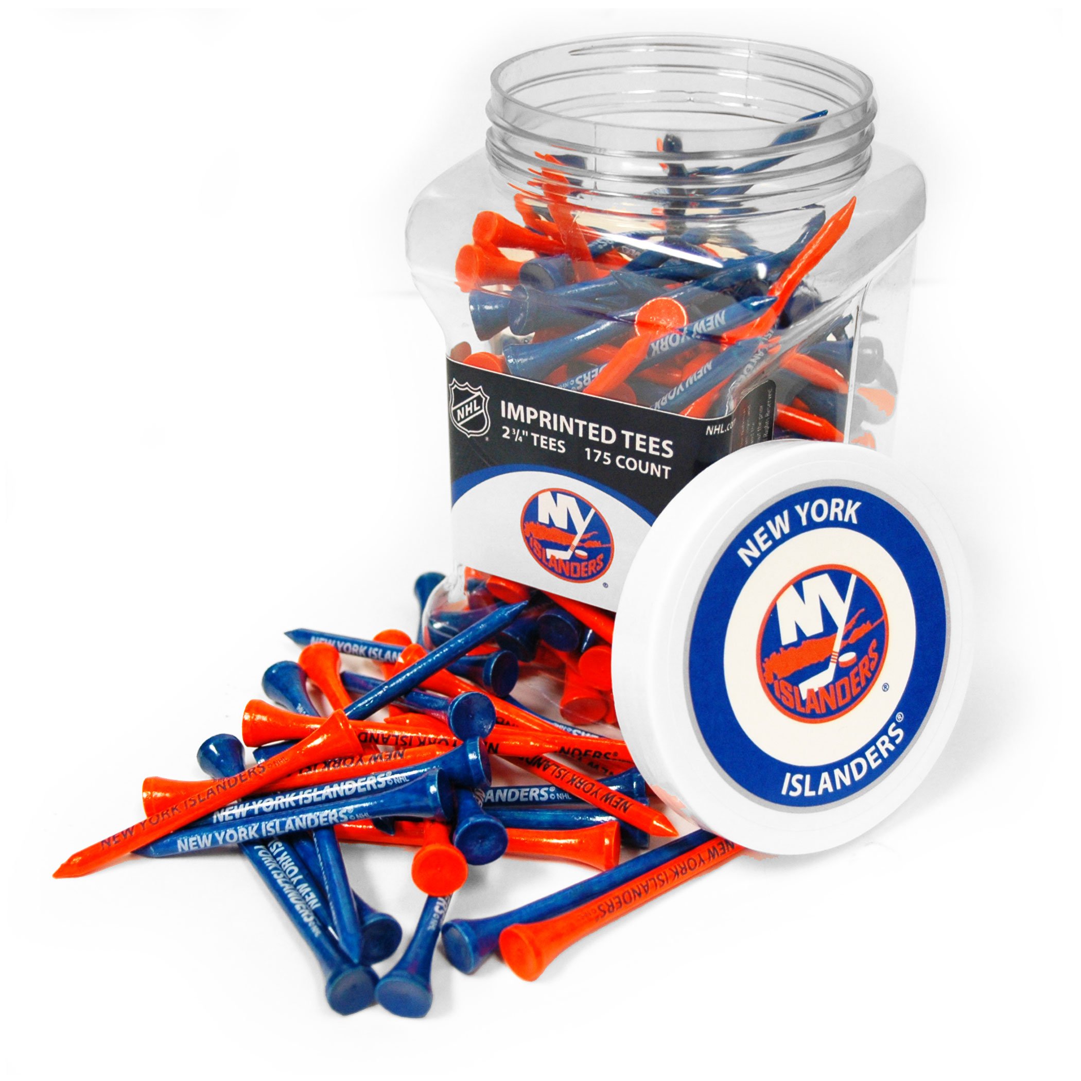 Team Golf NHL Golf Tees - Pack of 175 Colorful Plastic Golf Tees for Men & Women - Perfect for Driving Range, Practice & Golf Tournaments - Officially Licensed NHL Team Designs