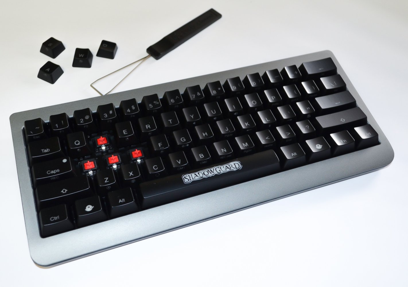 MK Shadow Guard Light Mechanical Gaming Keyboard with Cherry MX Red Switches - Fast & Responsive for PC, Mac, PS5, Xbox Gaming & Office Work