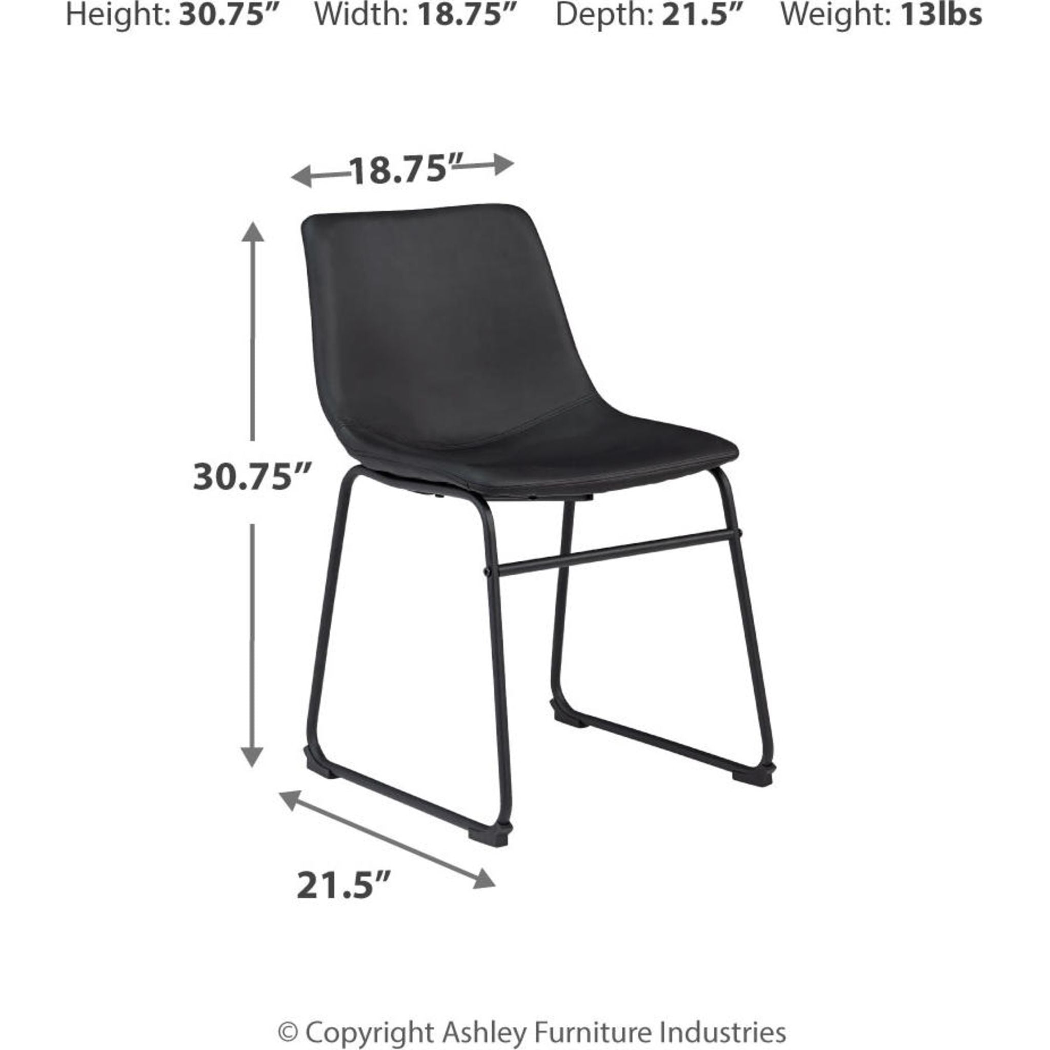 Centiar Side Chair - Modern Dining Chair with Wooden Legs for Kitchen, Dining Room, and Office - Comfortable & Stylish Home Furniture