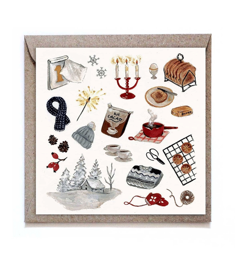 Happy New Year Greeting Card - Elegant Holiday Greetings by StudioSatsch | Perfect for Christmas, New Year's Eve & Festive Celebrations