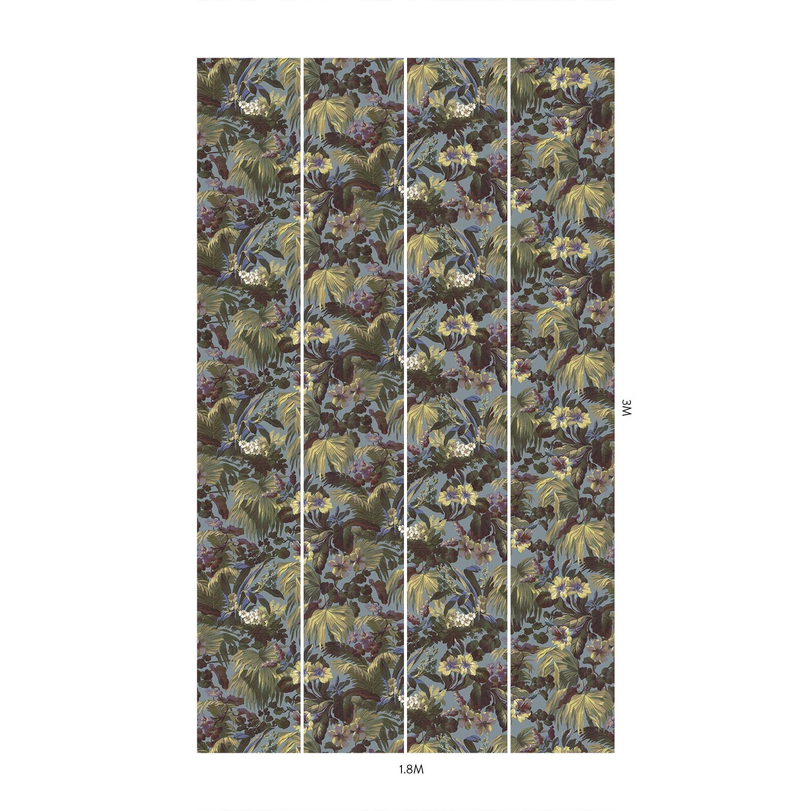 LIMERENCE Indigo Wallpaper - Self-Adhesive Peel and Stick Wallpaper for Home Decor, Bedroom, Living Room, Bathroom - Easy to Install & Removable