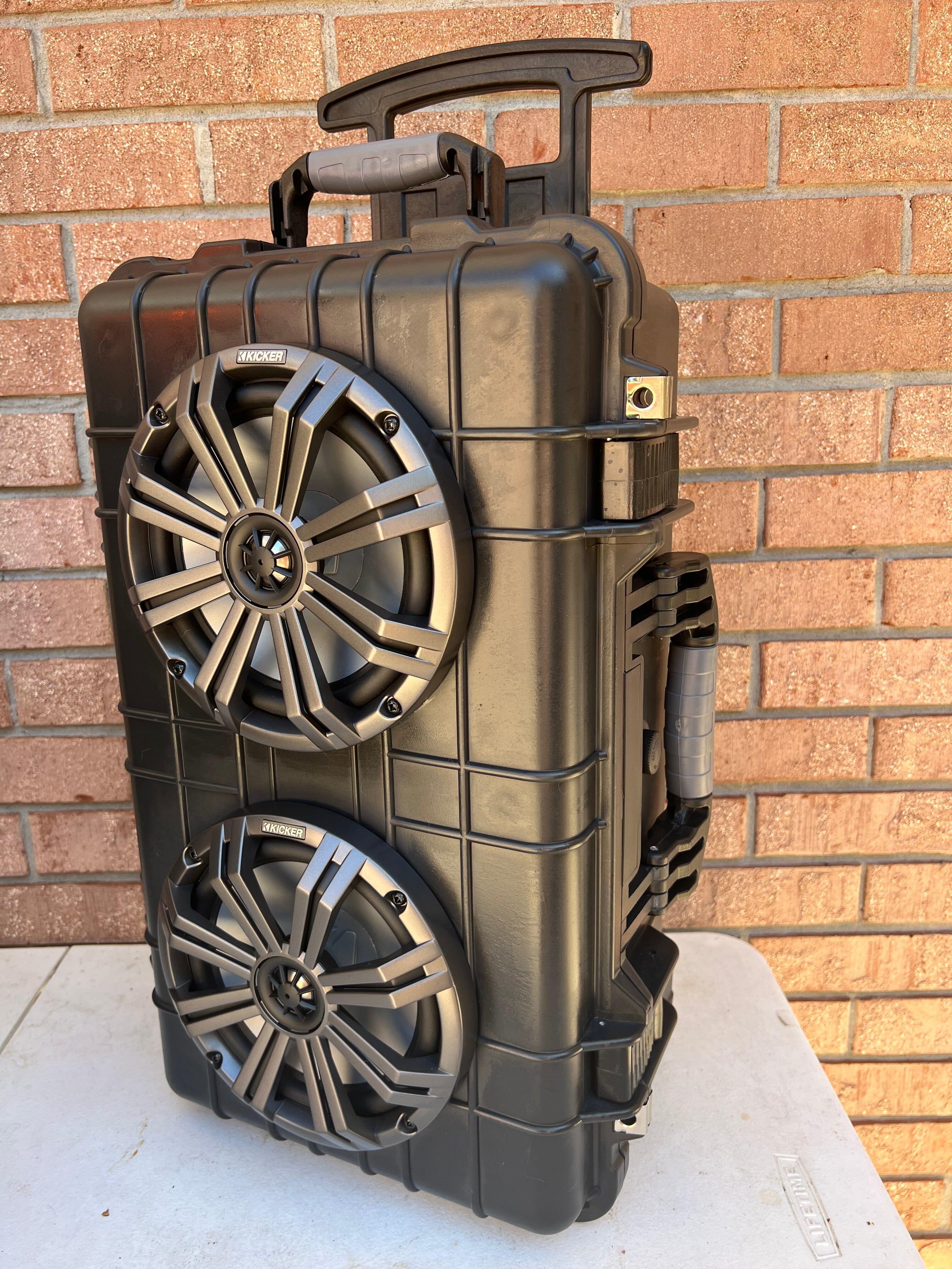 BANGER BOX XL 400 Watt Portable Bluetooth Speaker with Wheels - Powerful Outdoor Party Speaker for Beach, Camping, Tailgating & Backyard Events