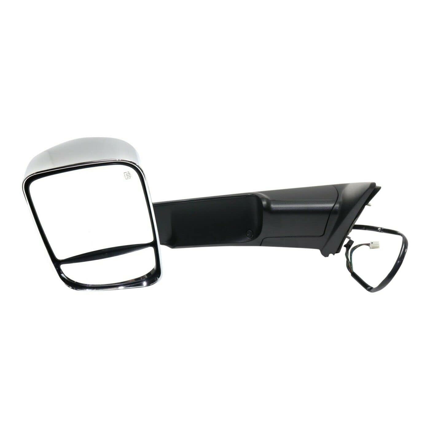2012-2013 Ram 1500 Driver Side Power Heated Memory Puddle Light Towing Mirror - Perfect for Night Driving & Towing Safety