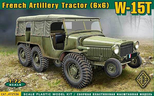 Ace Models 72536 1/72 Scale W 15T French WWII 6x6 Artillery Tractor Military Vehicle - Perfect for Model Building, Wargaming & Historical Collectors